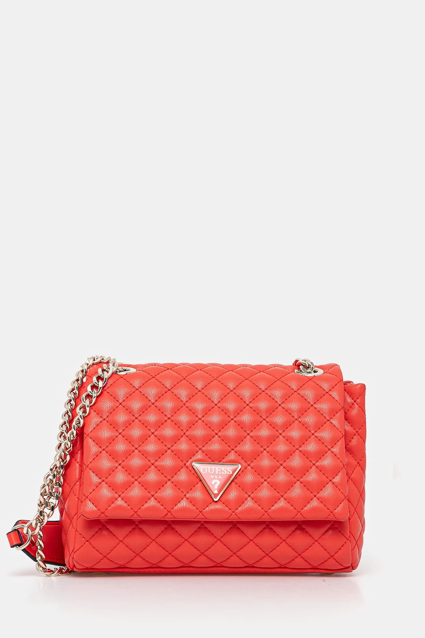 Kabelka Guess RIANEE oranžová barva, HWEQG9 54121