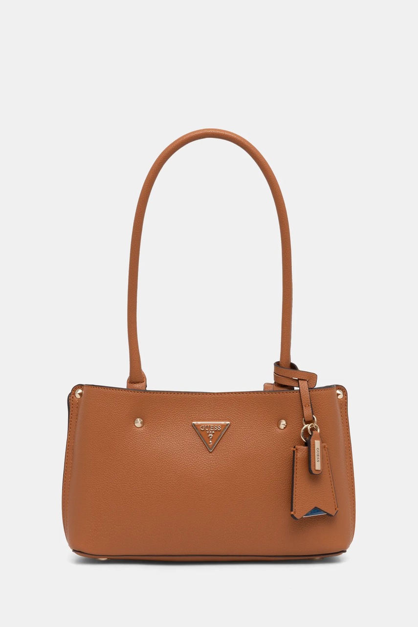 Levně Kabelka Guess MERIDIAN hnědá barva, HWBG87 78090