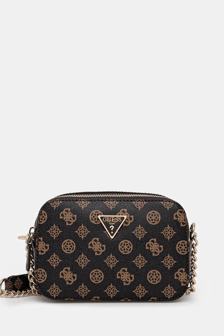 Levně Kabelka Guess NOELLE hnědá barva, HWPZ78 79140