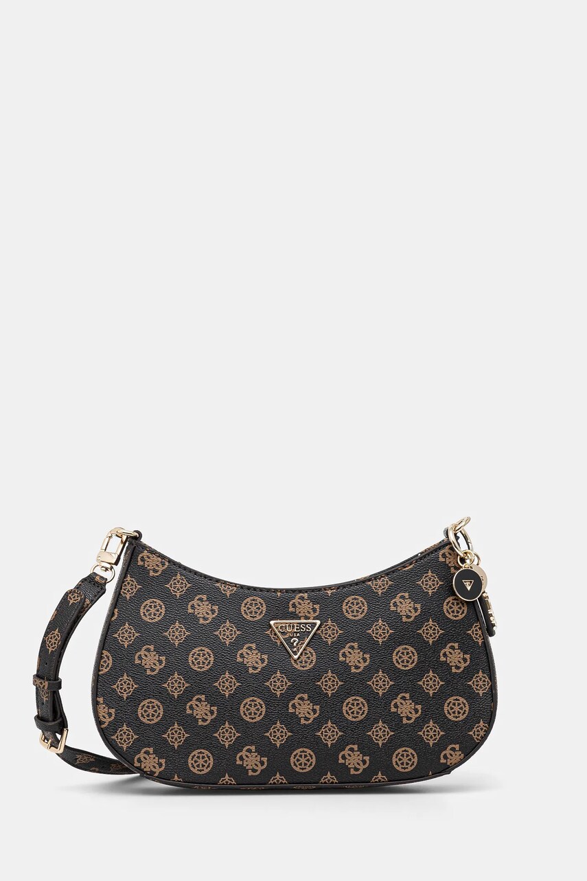 Levně Kabelka Guess NOELLE hnědá barva, HWPZ78 79180