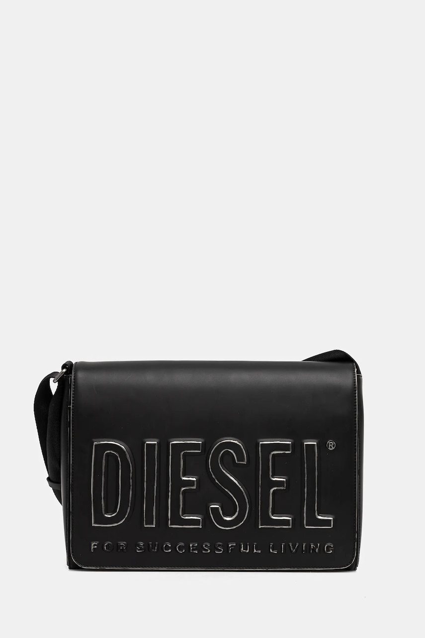 

Чанта Diesel DSL 3D DSL 3D MESSENGER S X cr в черно X10234.P8078, Черен