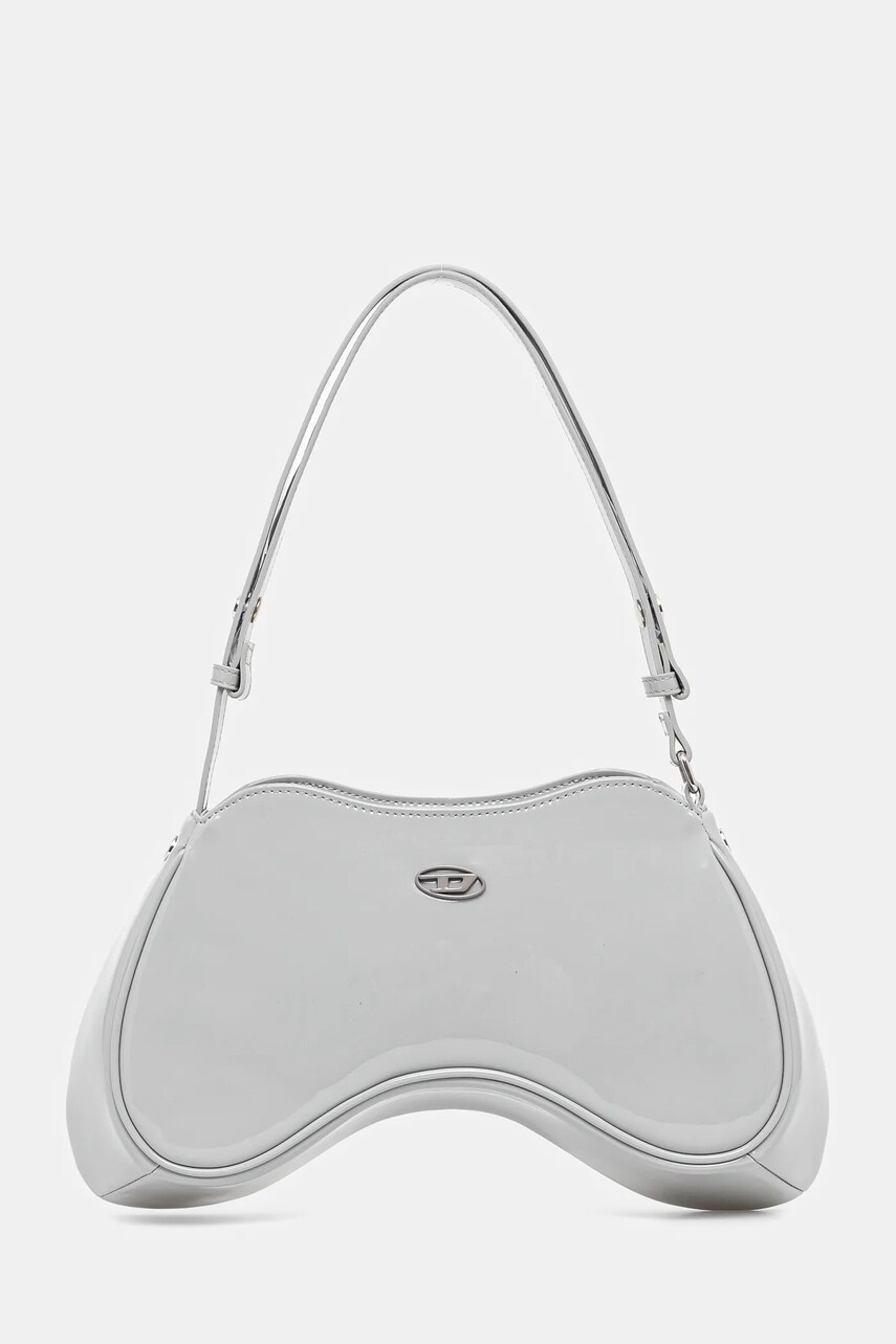Diesel geantă PLAY PLAY SHOULDER cross bodyb culoarea gri, X10201.P6255