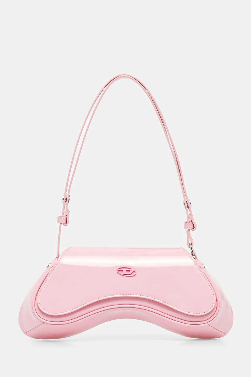 Diesel poseta PLAY PLAY CROSSBODY cross body culoarea roz, X10221.P6255