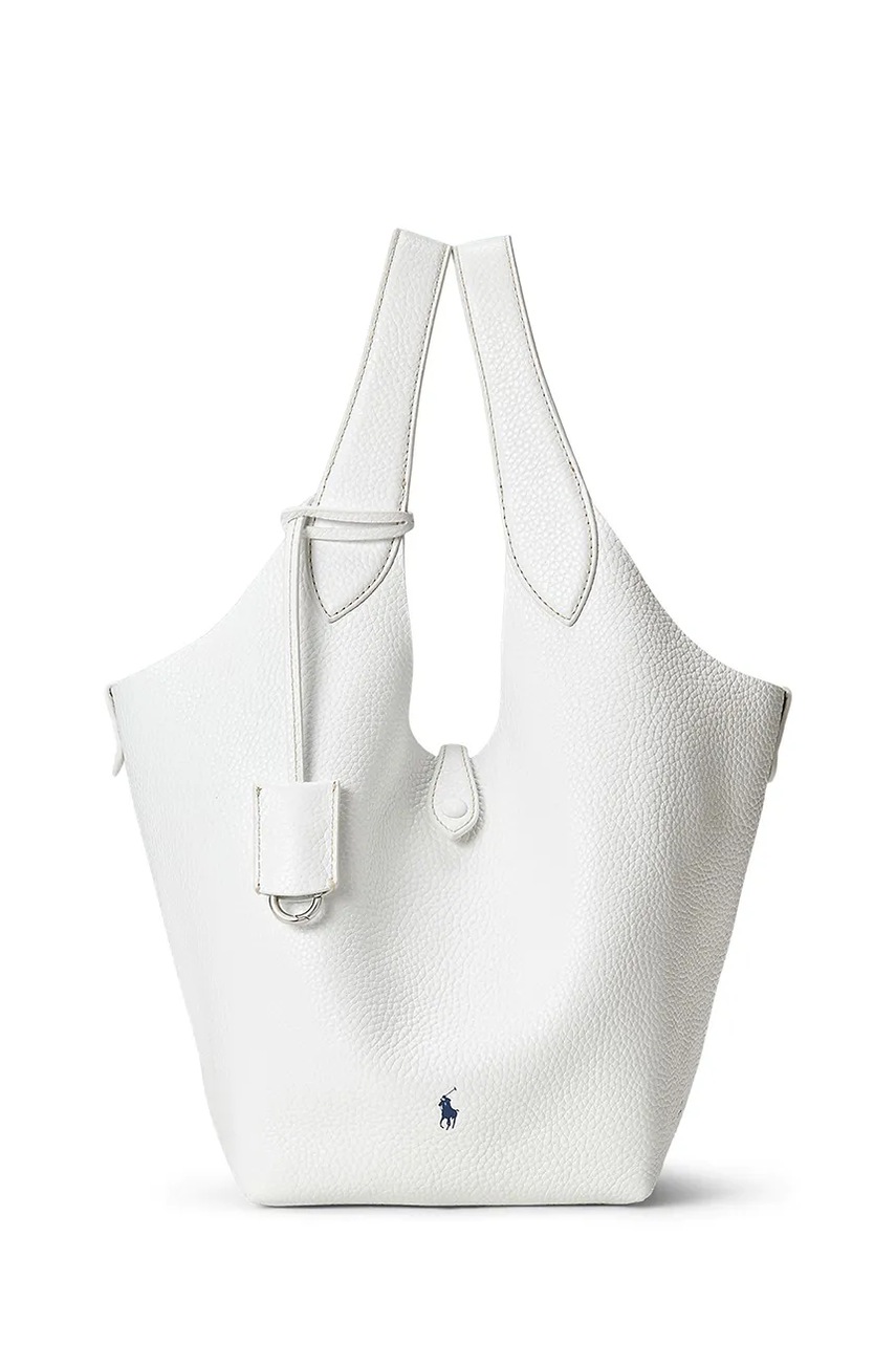 Levně Kožená kabelka Polo Ralph Lauren Tote růžová barva, 428938031
