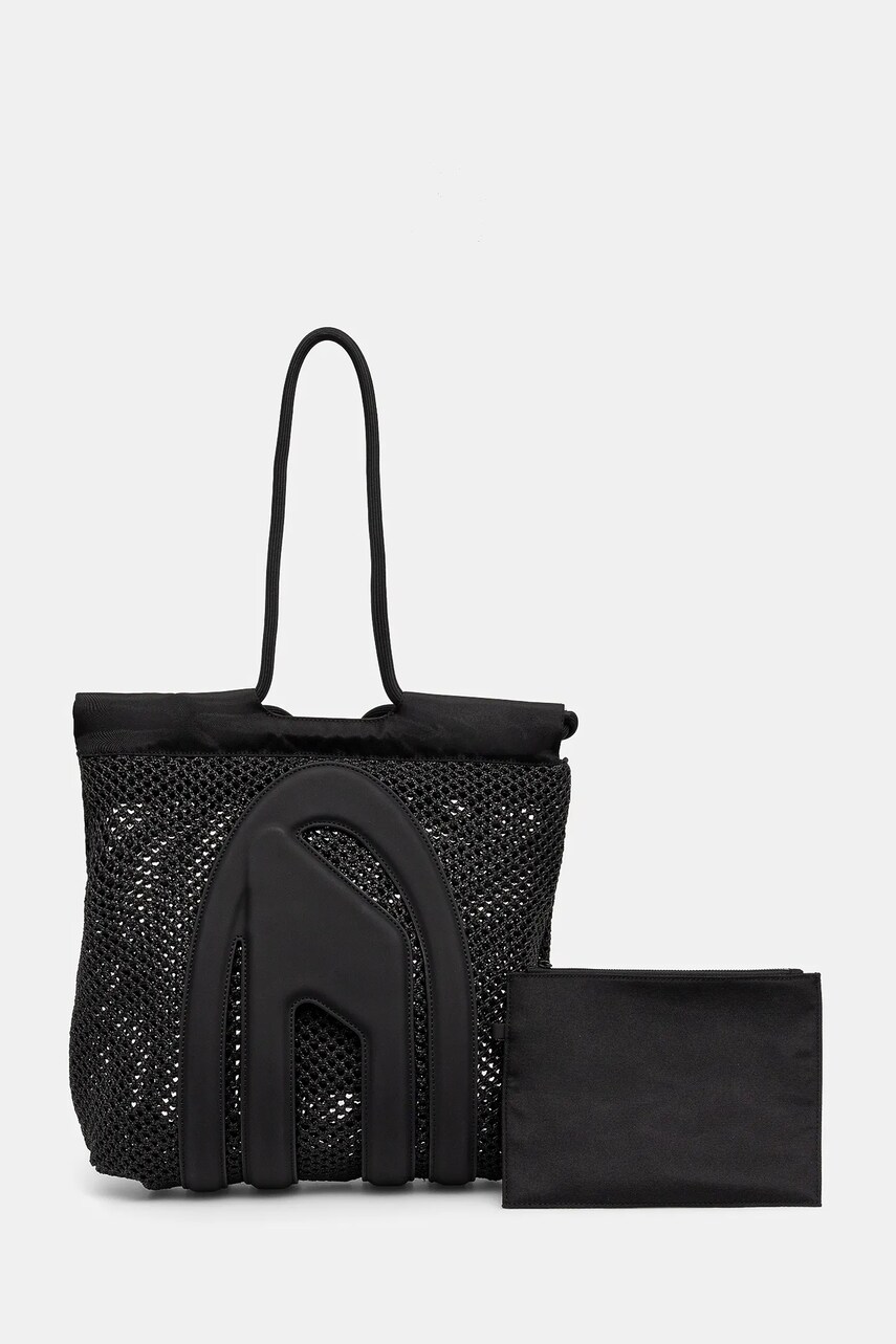 Diesel poseta CAGE-D CAGE-D TOTE M shopping culoarea negru, X10169.P8069