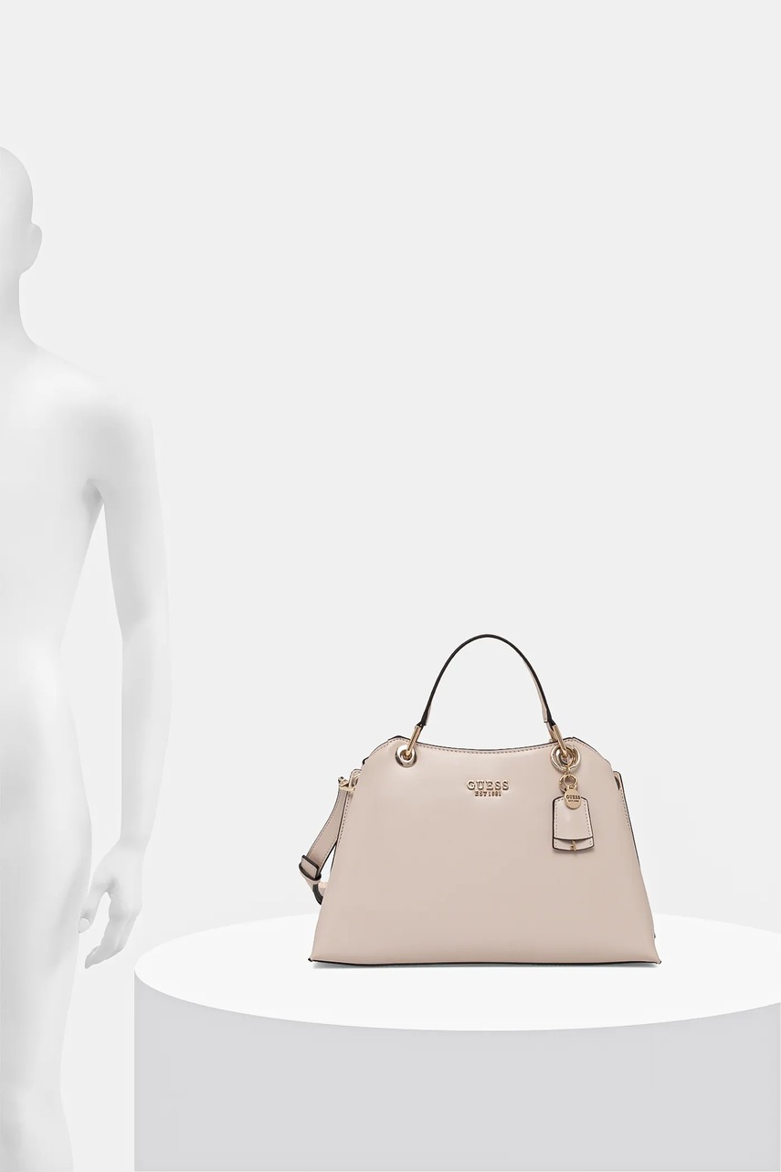 Τσάντα Guess ECO EVAINE χρώμα: μπεζ, HWEVG9 53506 φωτογραφία