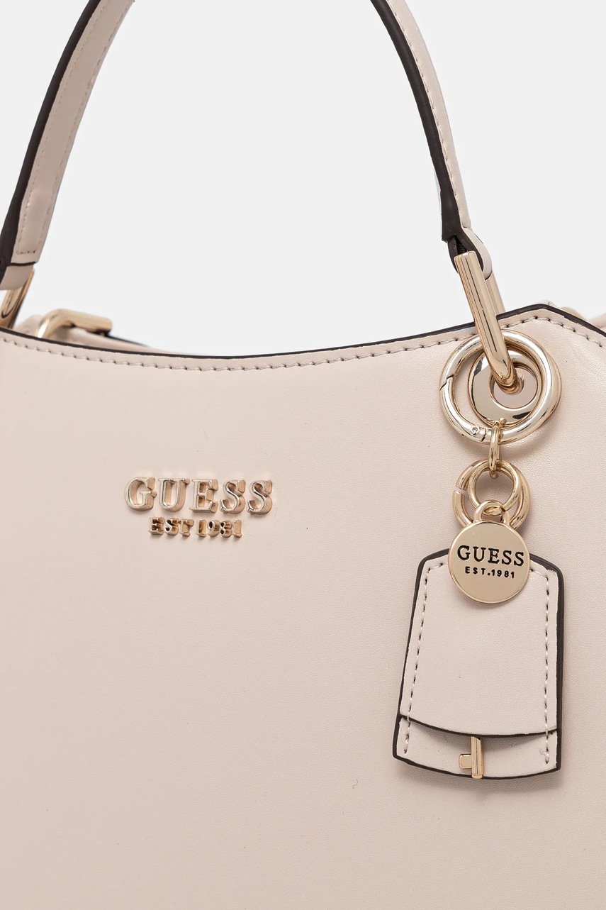 Τσάντα Guess ECO EVAINE χρώμα: μπεζ, HWEVG9 53506 φωτογραφία