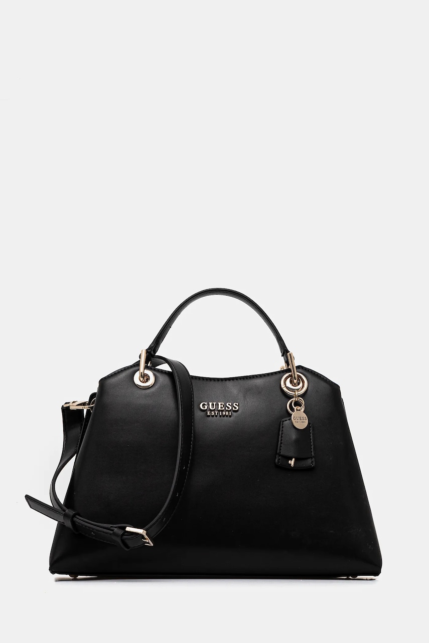 Kabelka Guess ECO EVAINE černá barva, HWEVG9 53506