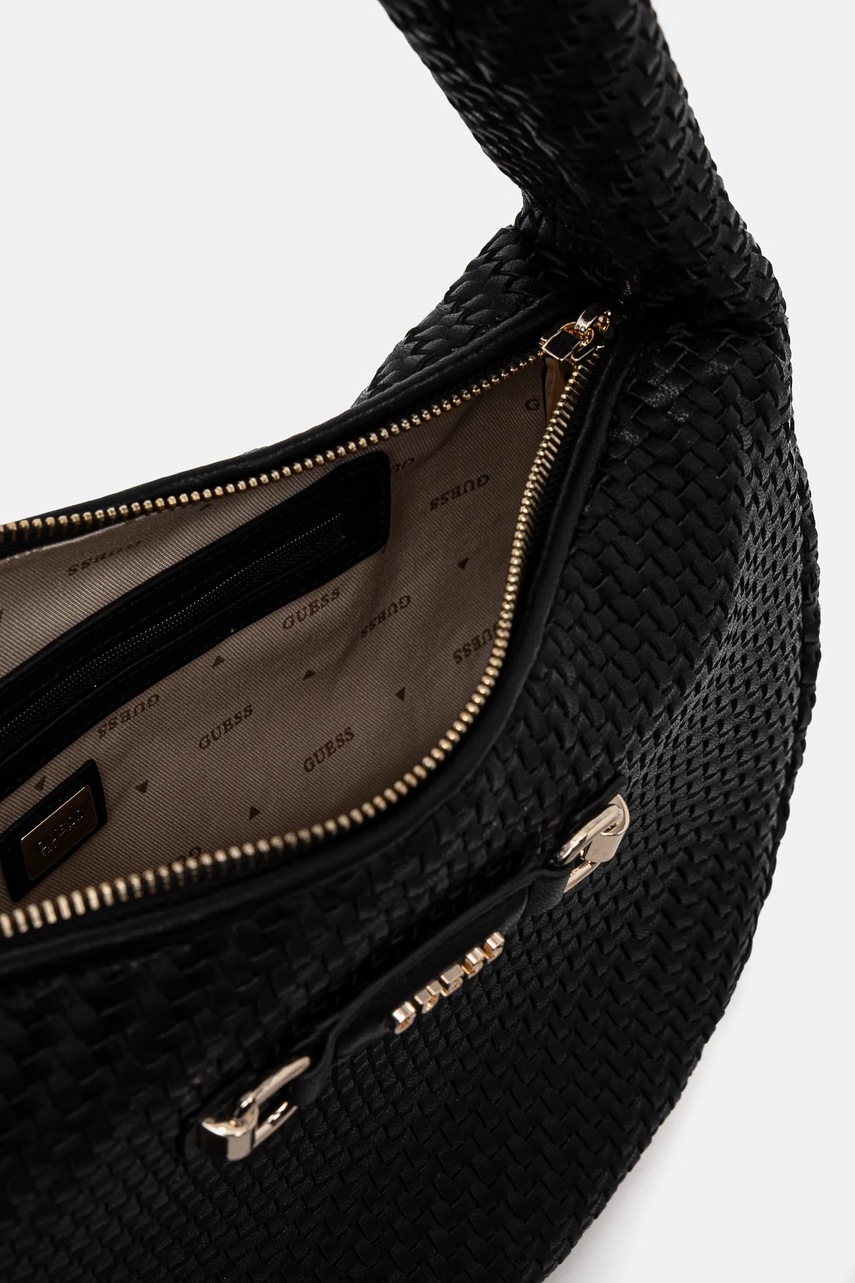 Τσάντα Guess FRANCY χρώμα: μαύρο, HWWG95 30020 φωτογραφία