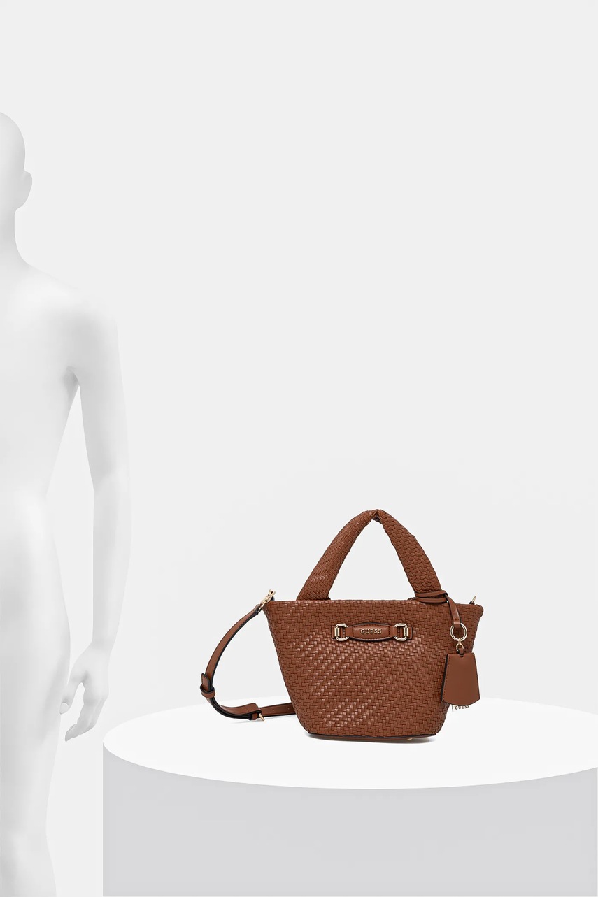 Τσάντα Guess FRANCY χρώμα: καφέ, HWWG95 30750 φωτογραφία