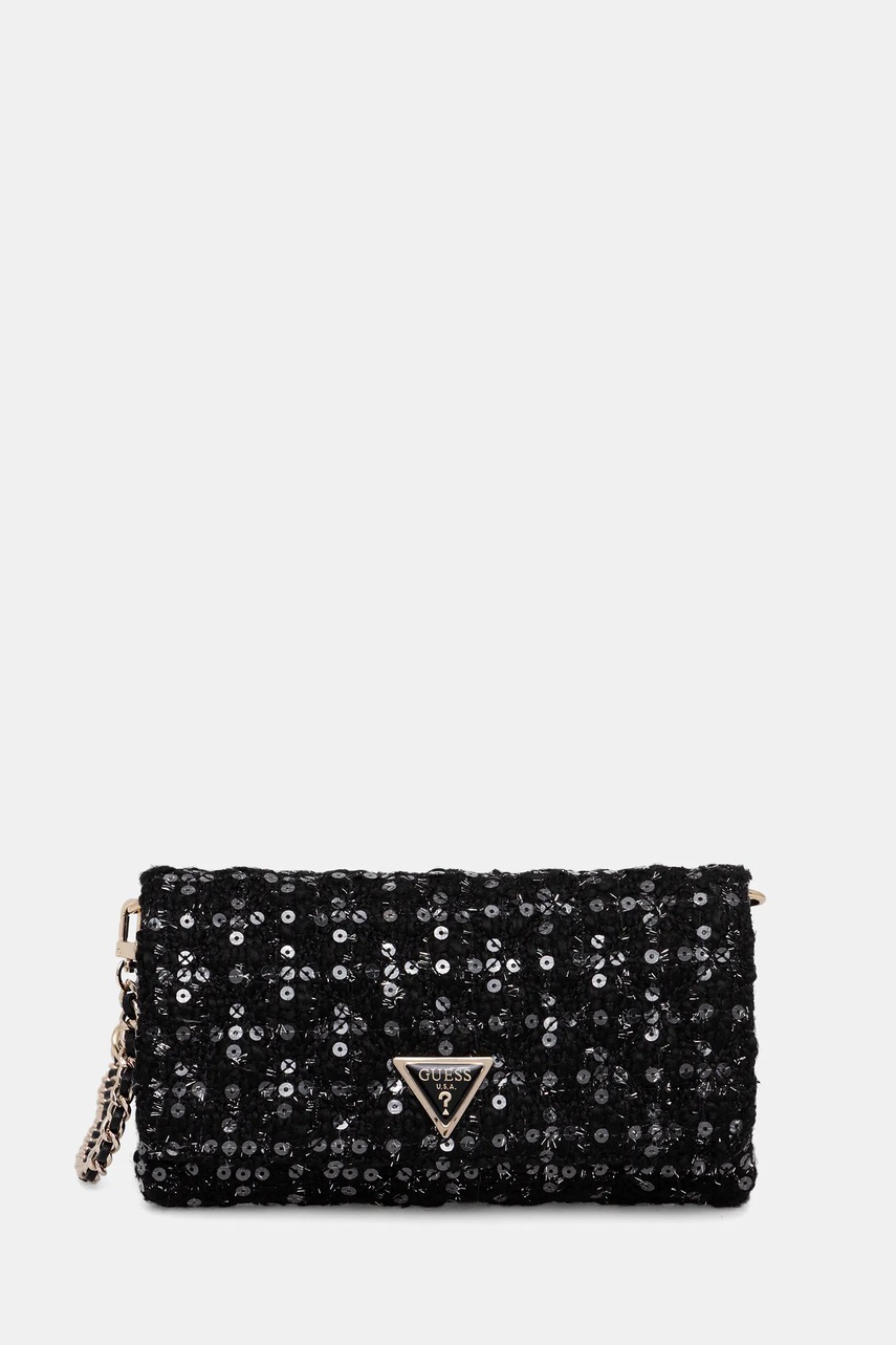Levně Vlněná taška Guess GIULLY černá barva, HWBB87 48750