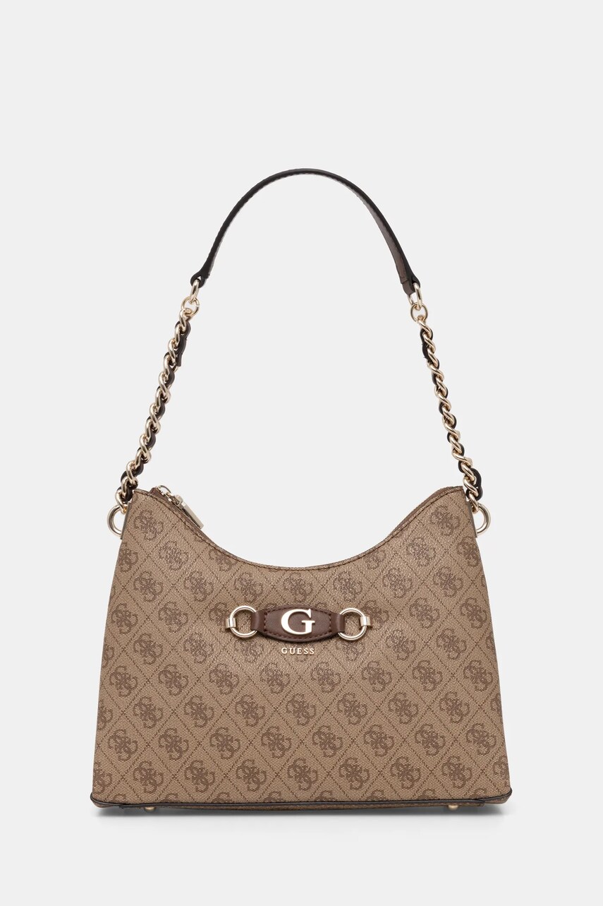 Levně Kabelka Guess IZZY hnědá barva, HWSG86 54010