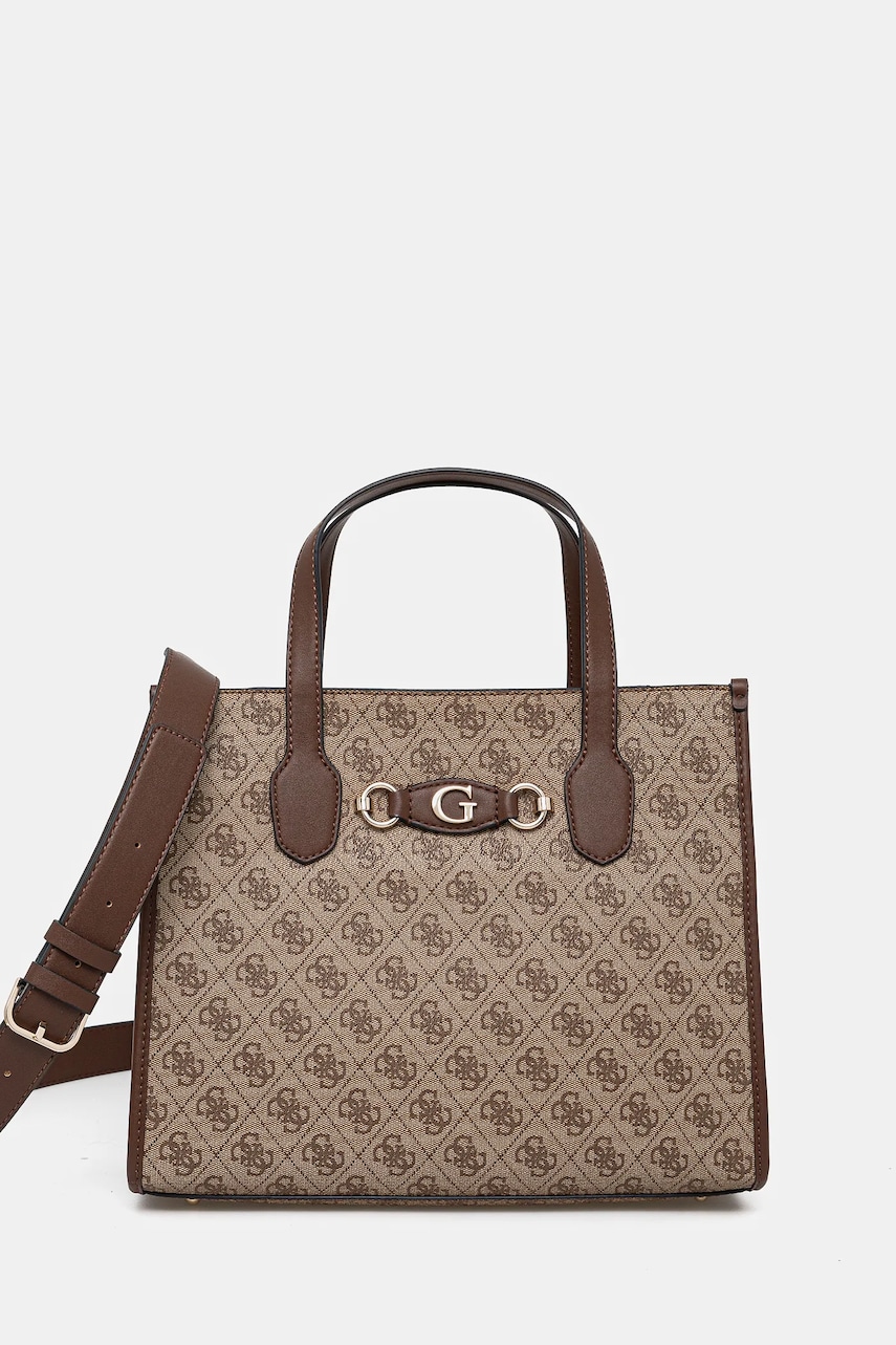 Kabelka Guess IZZY hnědá barva, HWSG86 54220