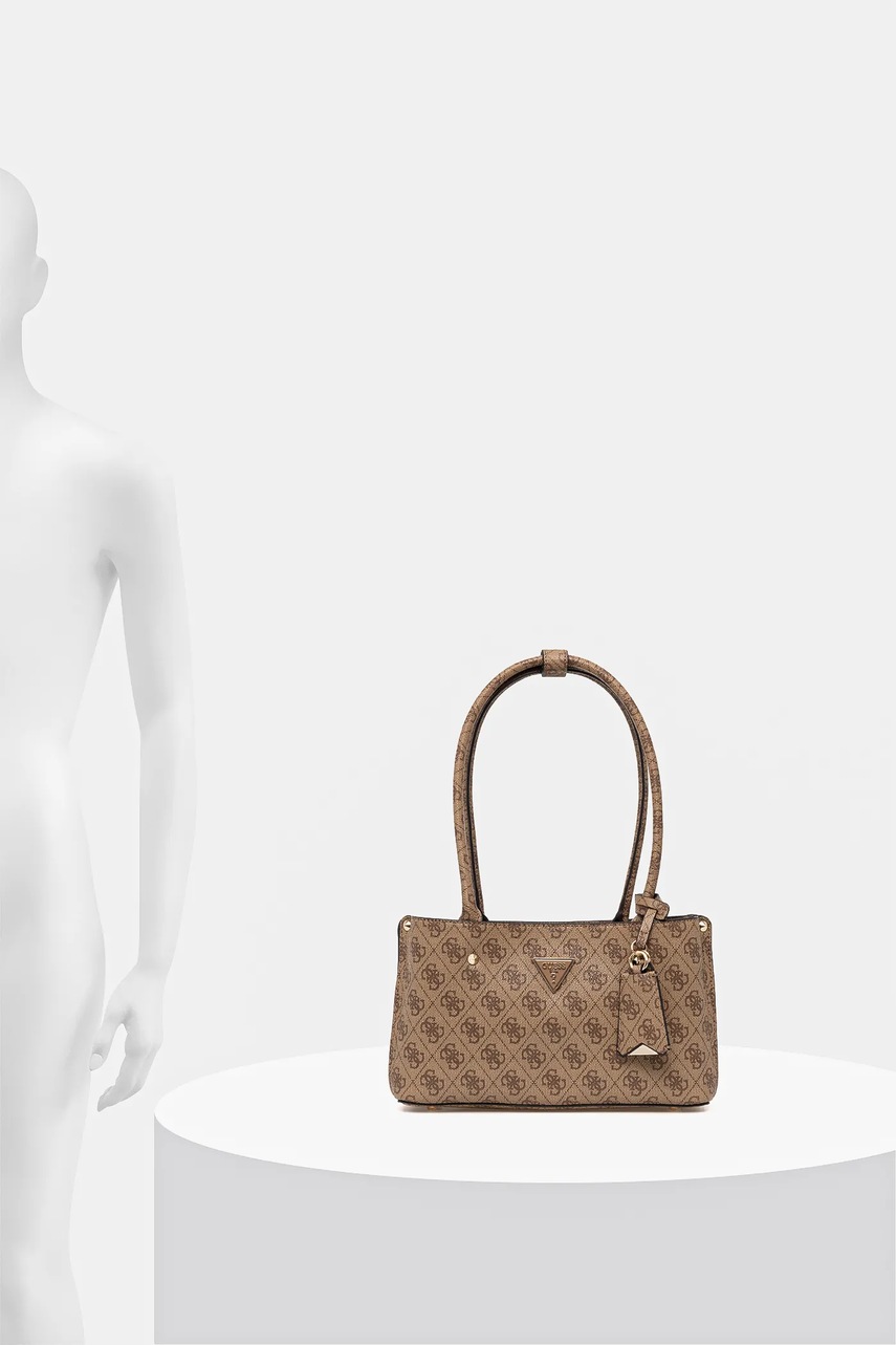 Τσάντα Guess MERIDIAN χρώμα: καφέ, HWSG87 78090 φωτογραφία