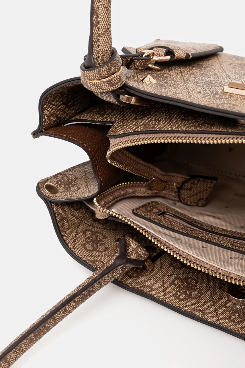 Τσάντα Guess MERIDIAN χρώμα: καφέ, HWSG87 78090 φωτογραφία