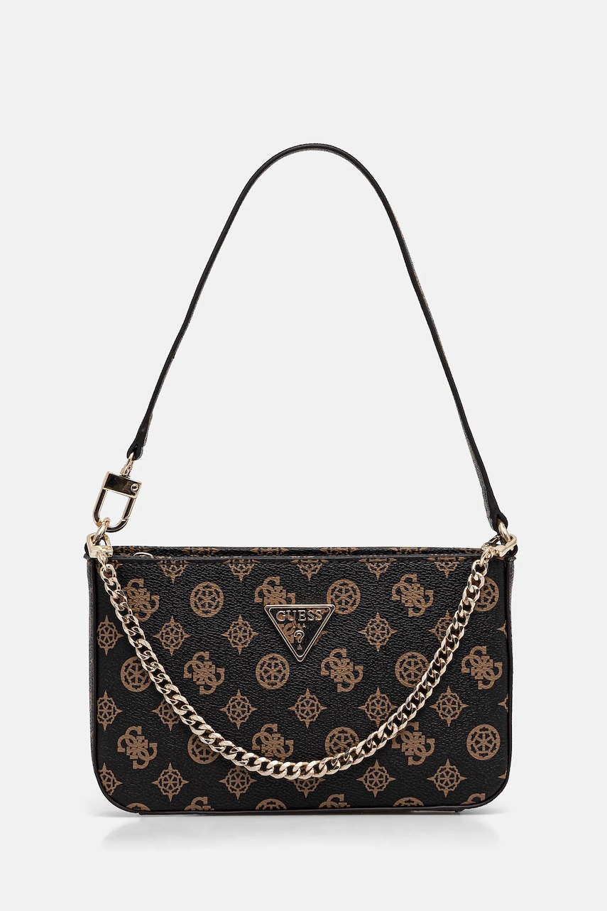 Levně Kabelka Guess NOELLE hnědá barva, HWPZ78 79720