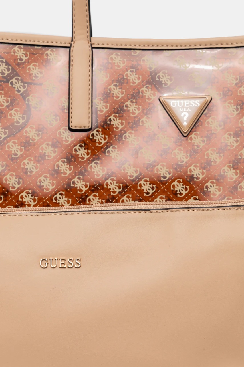 Τσάντα Guess TUANA χρώμα: μπεζ, HWVV95 25240 φωτογραφία