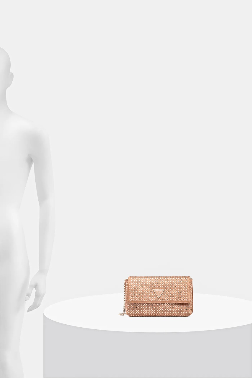 Τσάντα Guess ZALINA χρώμα: καφέ, HWXG93 50700 φωτογραφία