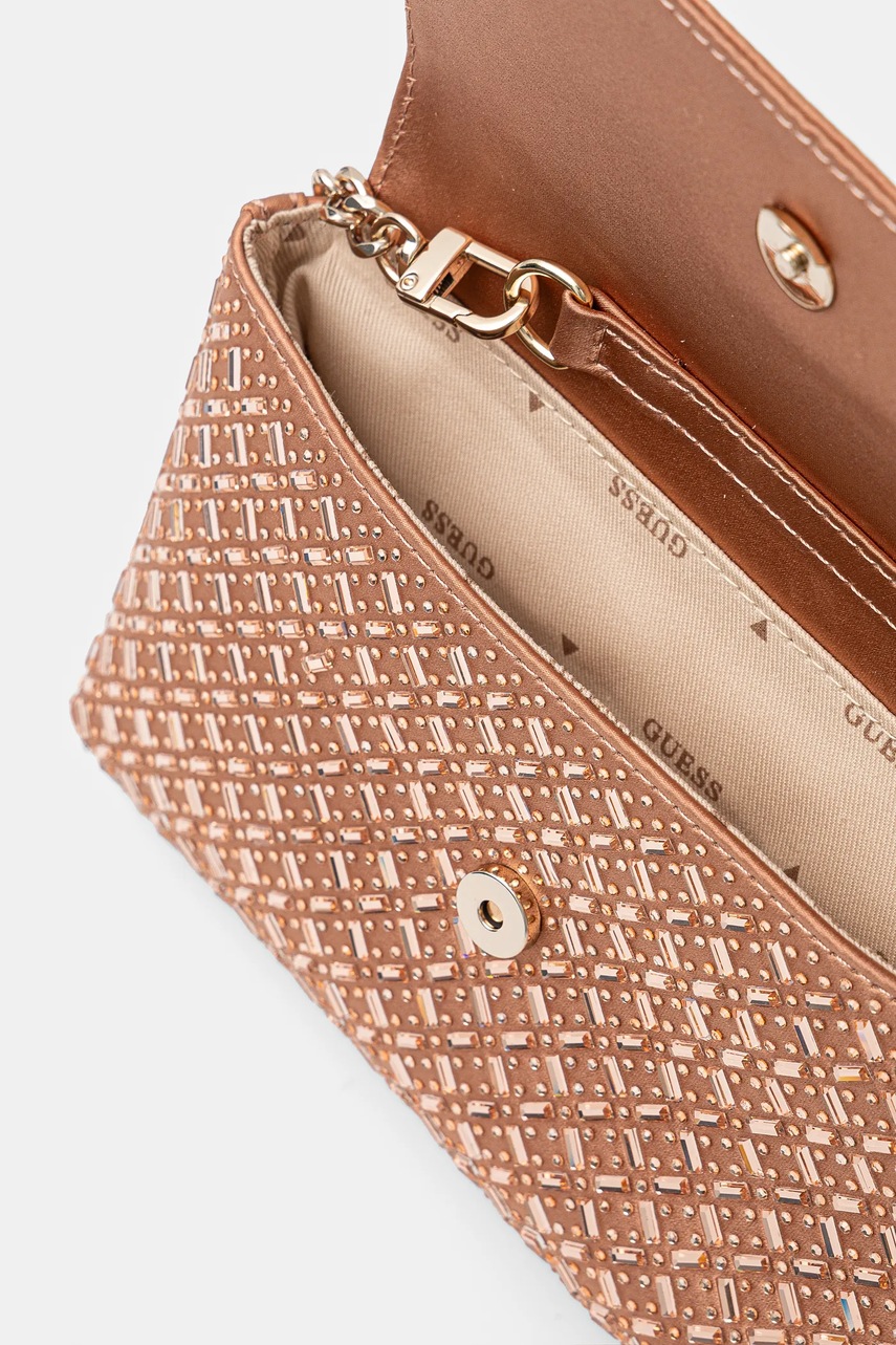 Τσάντα Guess ZALINA χρώμα: καφέ, HWXG93 50700 φωτογραφία