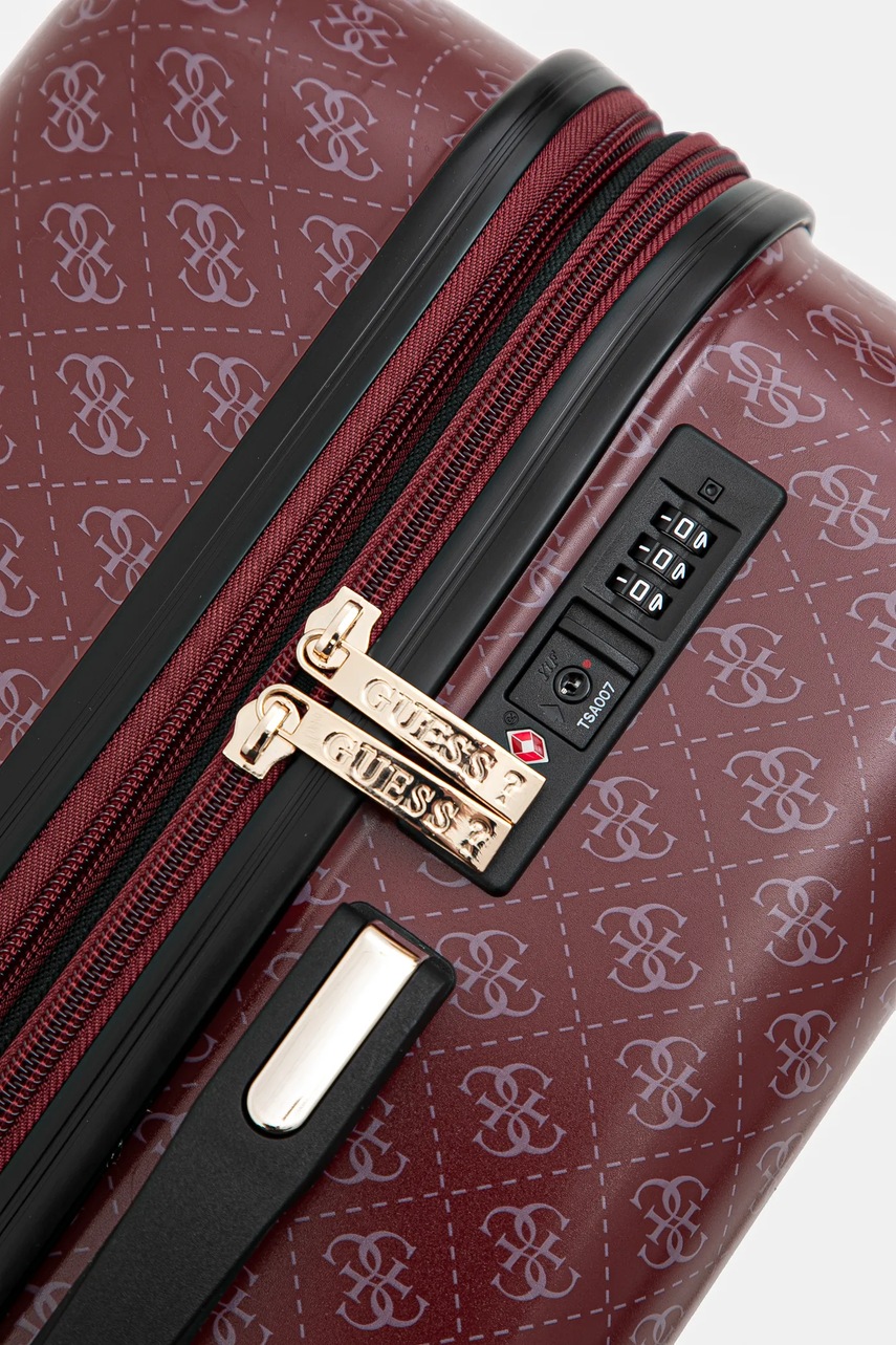 Βαλίτσα Guess JESCO χρώμα: μπορντό, TWE838 99820 φωτογραφία