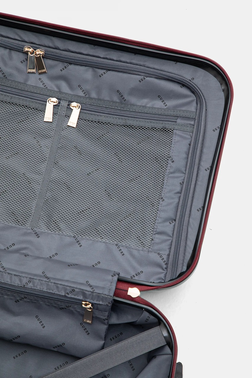 Βαλίτσα Guess JESCO χρώμα: μπορντό, TWE838 99830 φωτογραφία