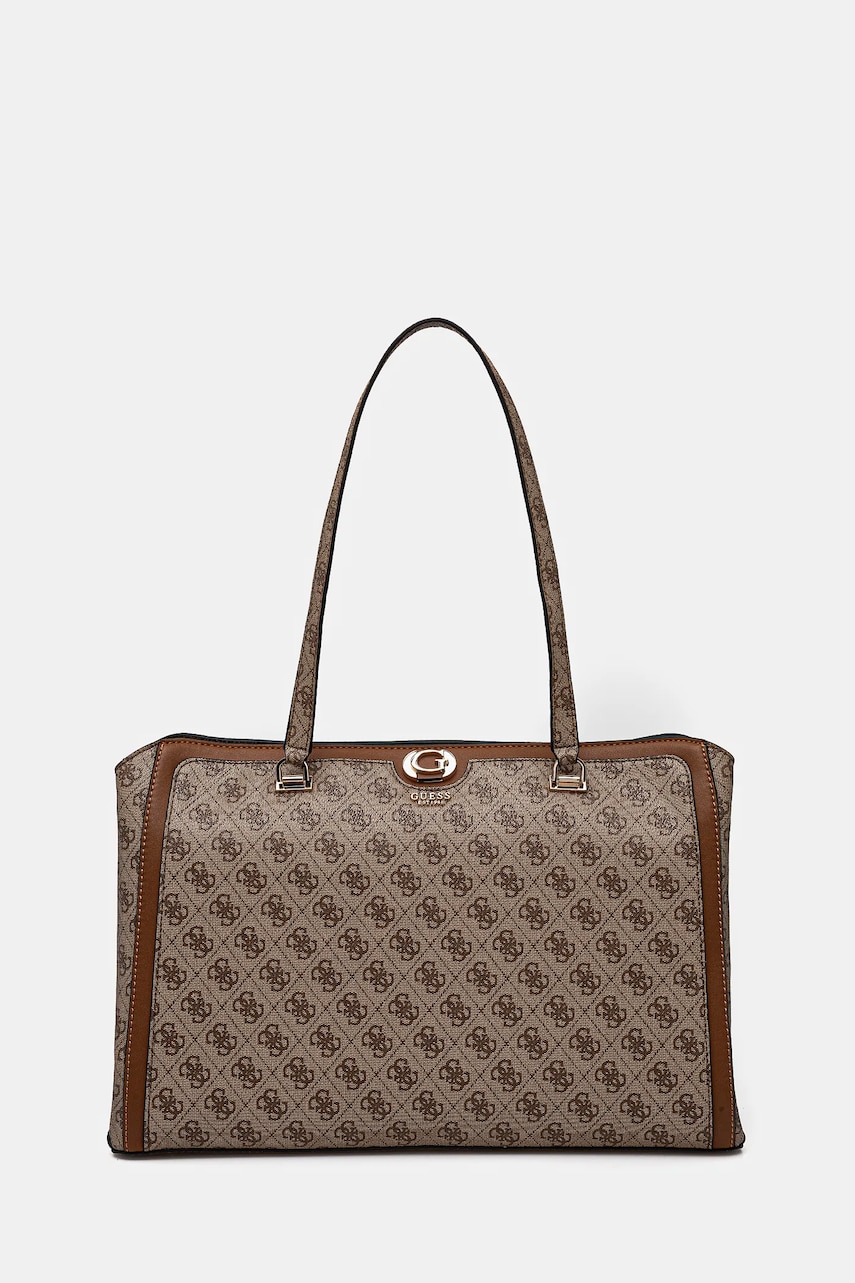 Levně Kabelka Guess ORLINA hnědá barva, TWB953 19160