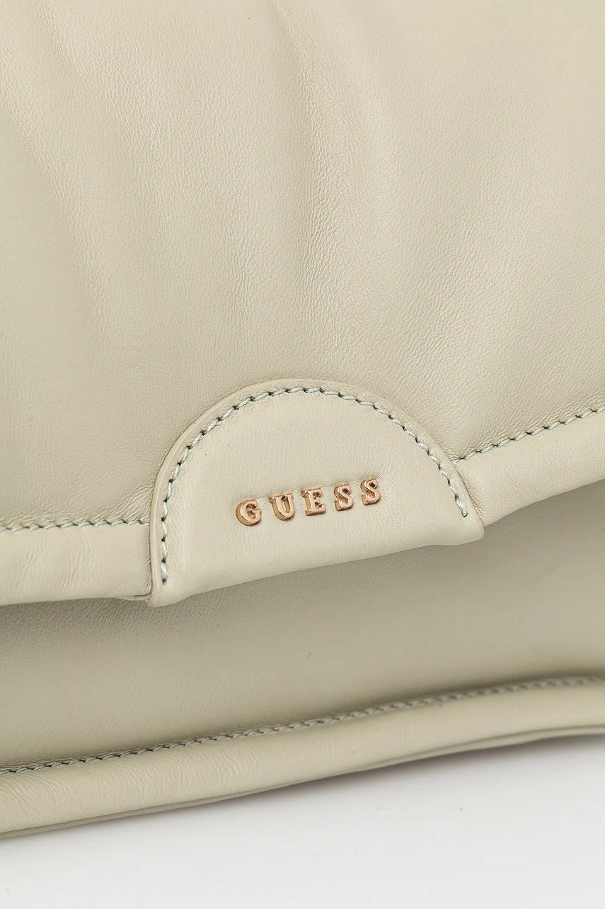 Δερμάτινη τσάντα Guess EVA χρώμα: μπεζ, HWSTPF L5116 φωτογραφία