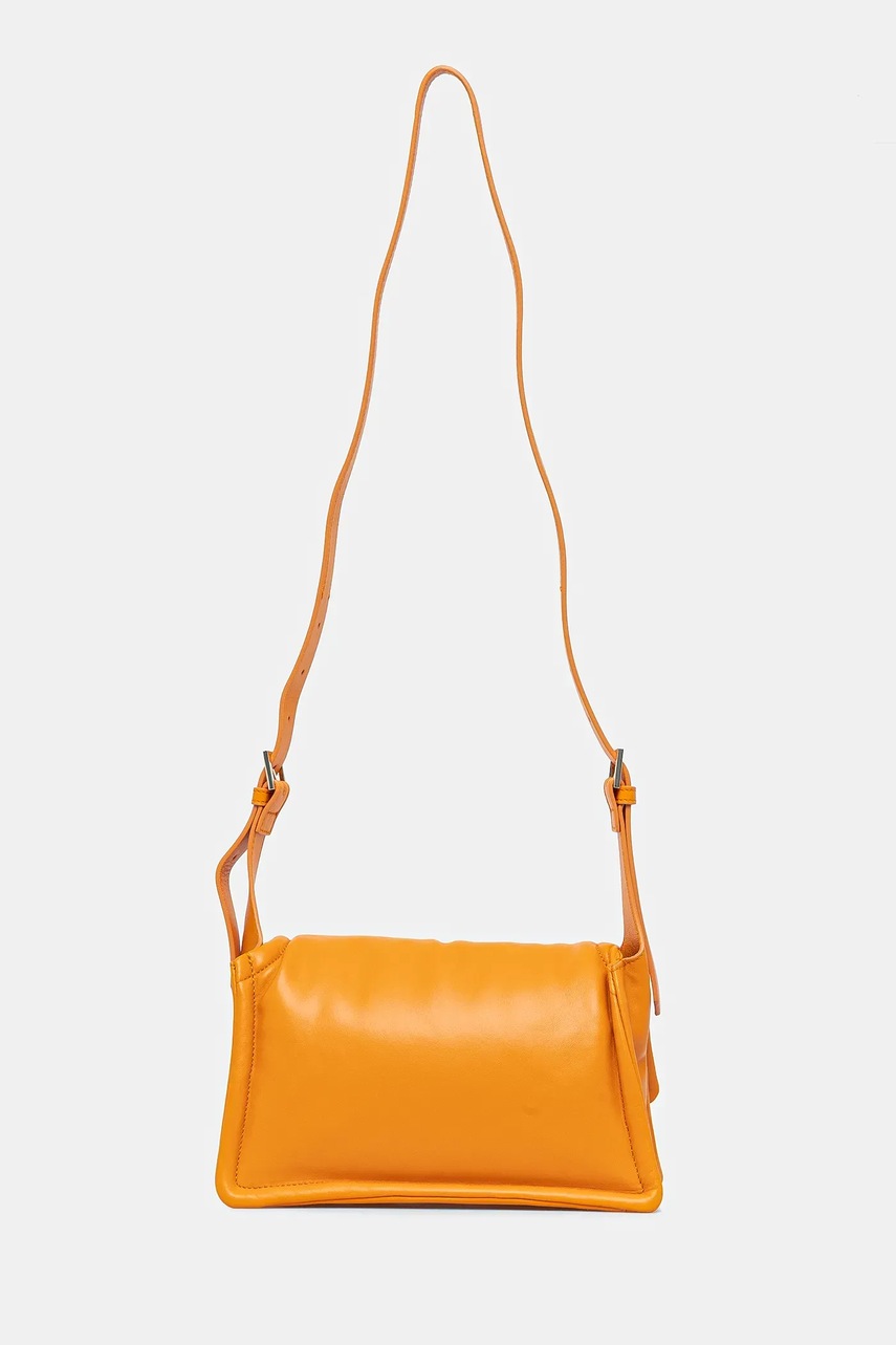 Δερμάτινη τσάντα Guess EVA χρώμα: μπεζ, HWSTPF L5116 φωτογραφία