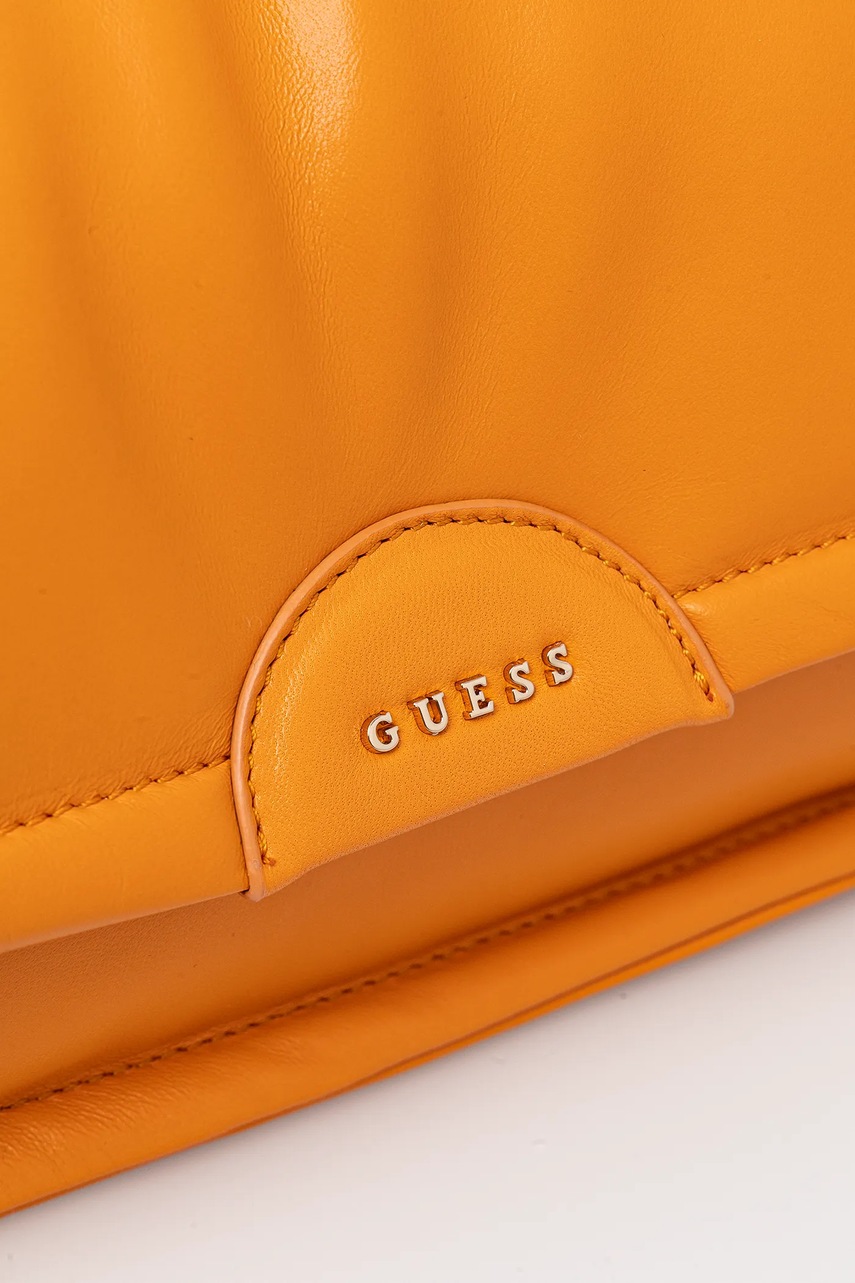 Δερμάτινη τσάντα Guess EVA χρώμα: μπεζ, HWSTPF L5116 φωτογραφία