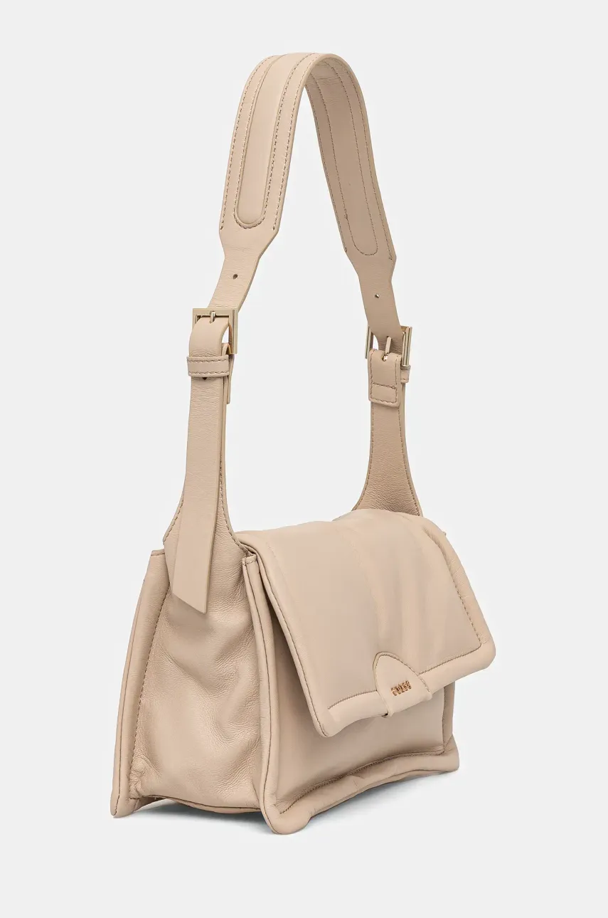 Кожаная сумочка Guess EVA цвет бежевый HWSTPF L5116 Кожаная сумочка Guess EVA цвет бежевый HWSTPF L5116