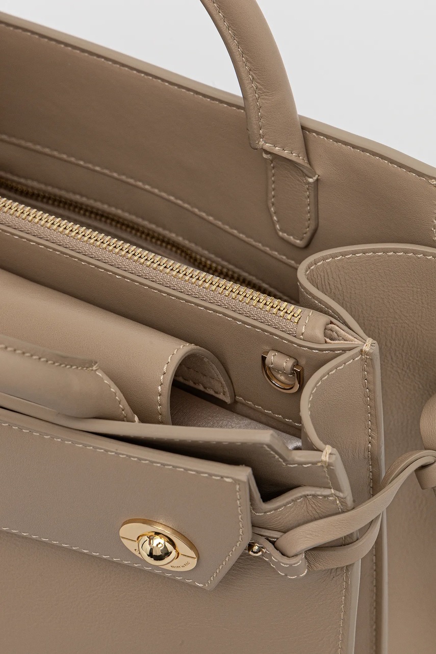 Kožená kabelka Guess BIANCA