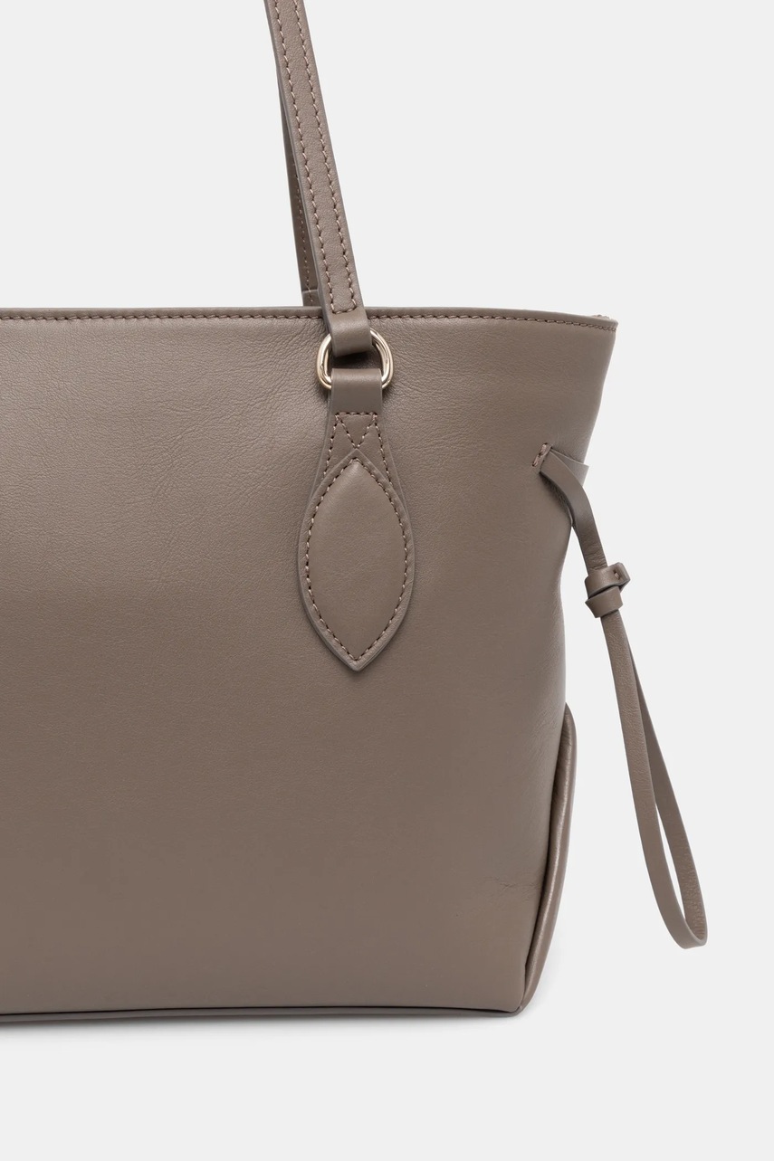 Δερμάτινη τσάντα Guess FLORENCE χρώμα: καφέ, HWFLNC L5103 φωτογραφία