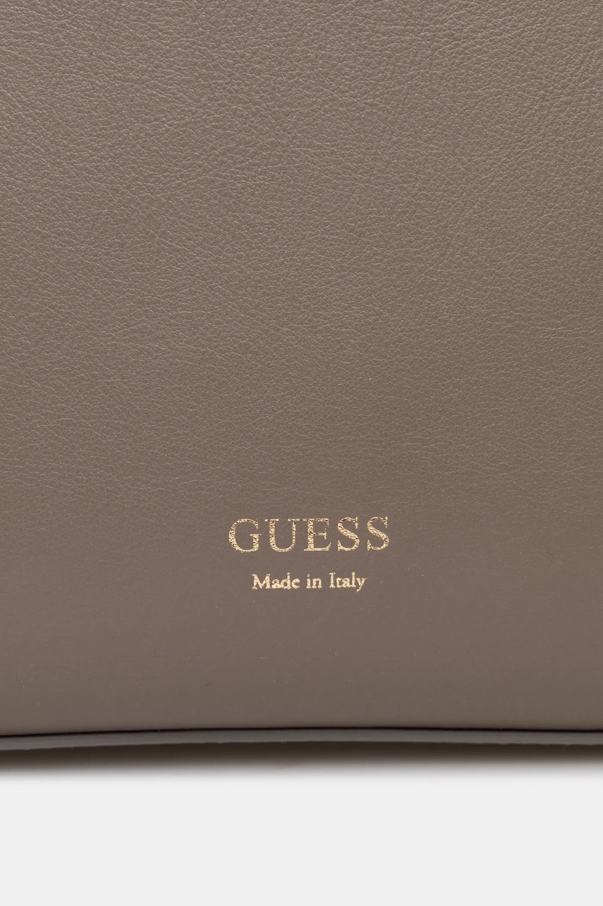 Δερμάτινη τσάντα Guess FLORENCE χρώμα: καφέ, HWFLNC L5103 φωτογραφία