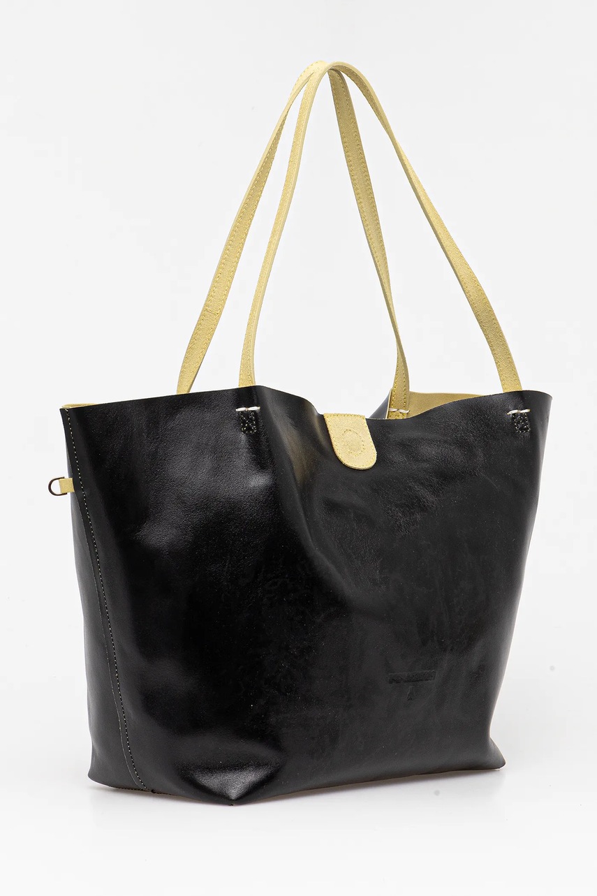 Двусторонняя кожаная сумка Patrizia Pepe цвет зелёный 2B0130 L153