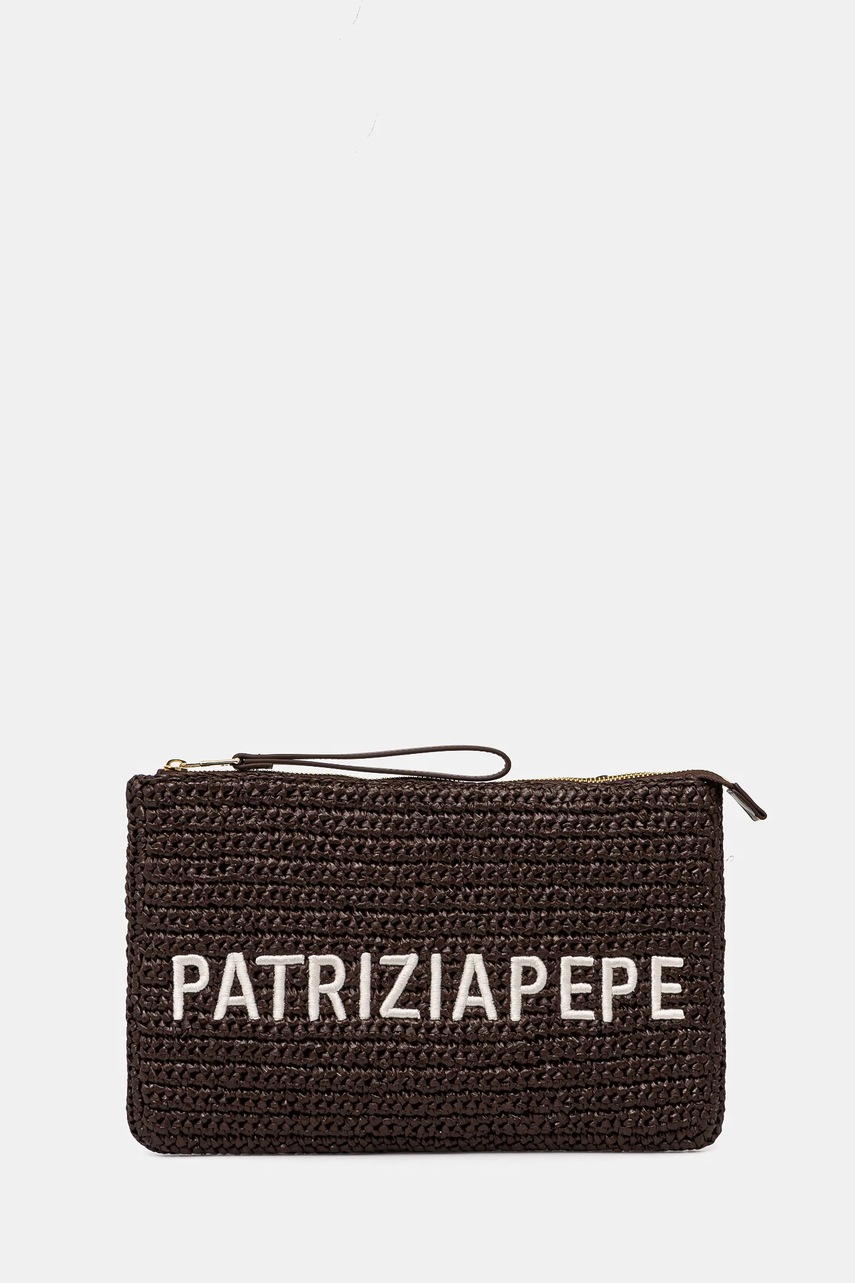 Levně Psaníčko Patrizia Pepe hnědá barva, 2B0134 V039