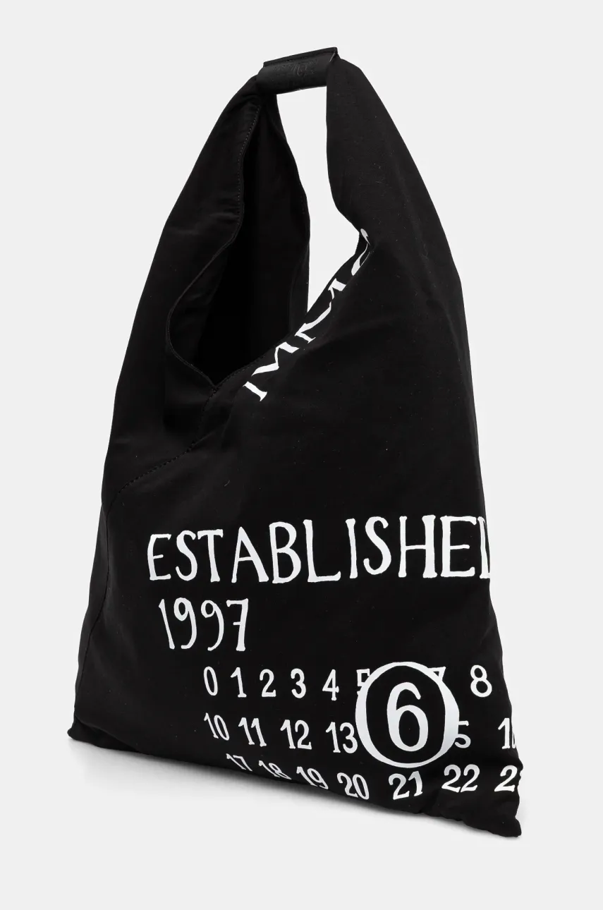 Хлопковая сумка MM6 Maison Margiela цвет чёрный S54WD0039 Хлопковая сумка MM6 Maison Margiela цвет чёрный S54WD0039