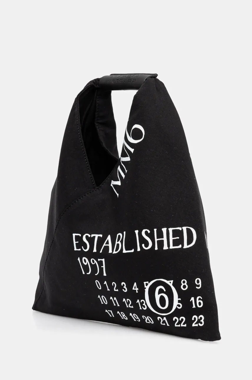 Хлопковая сумка MM6 Maison Margiela цвет чёрный SB6WD0013 Хлопковая сумка MM6 Maison Margiela цвет чёрный SB6WD0013