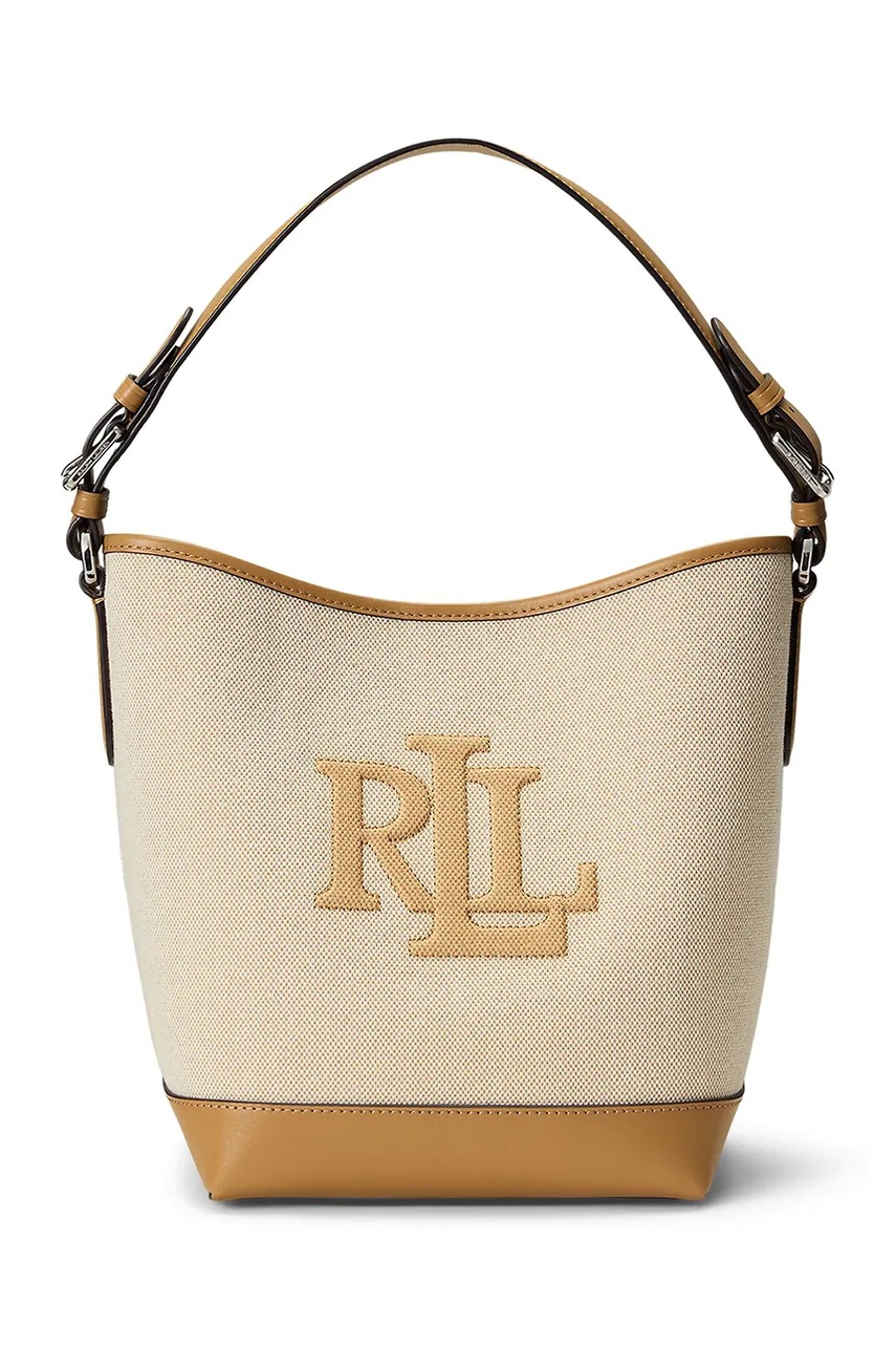 Levně Kabelka Lauren Ralph Lauren béžová barva, 431966757