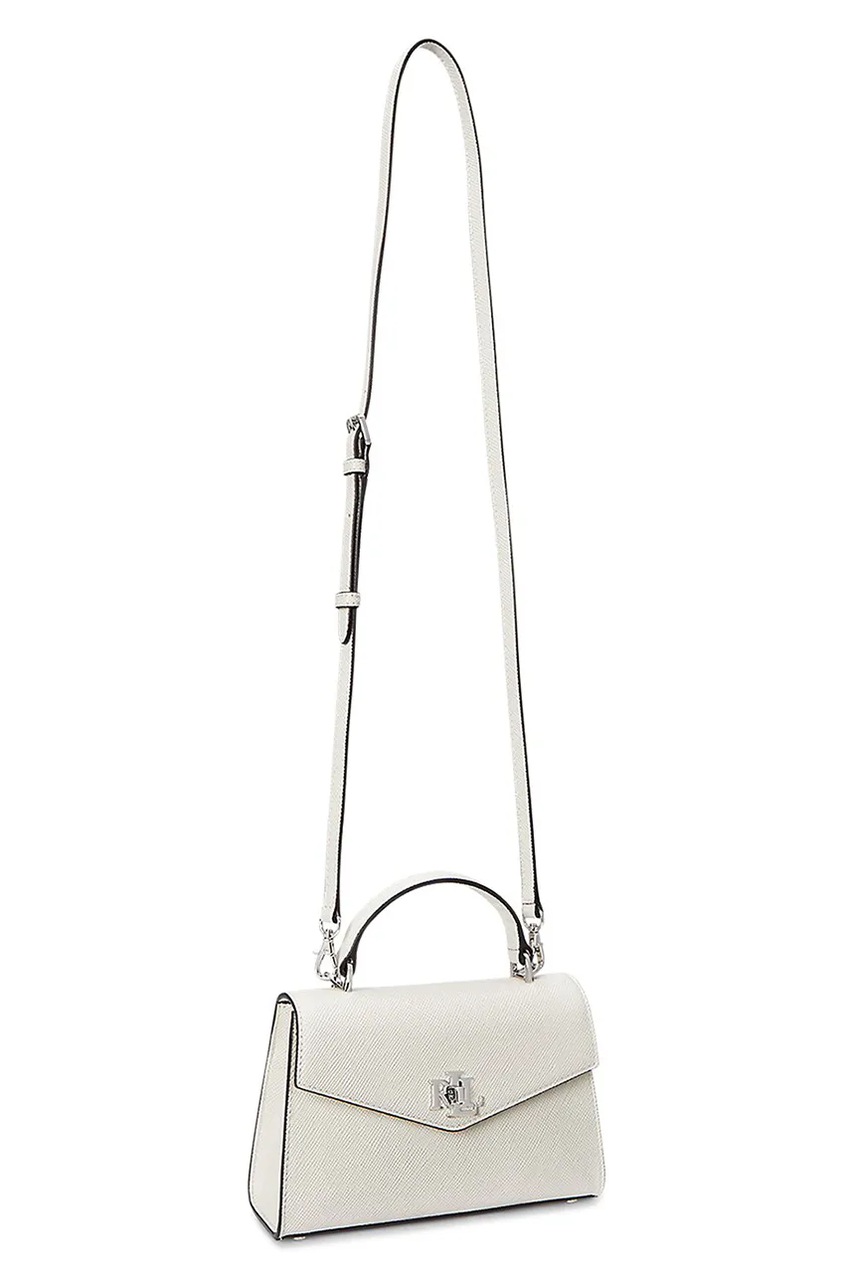 Кожаная сумочка Lauren Ralph Lauren цвет белый 431966765 Кожаная сумочка Lauren Ralph Lauren цвет белый 431966765