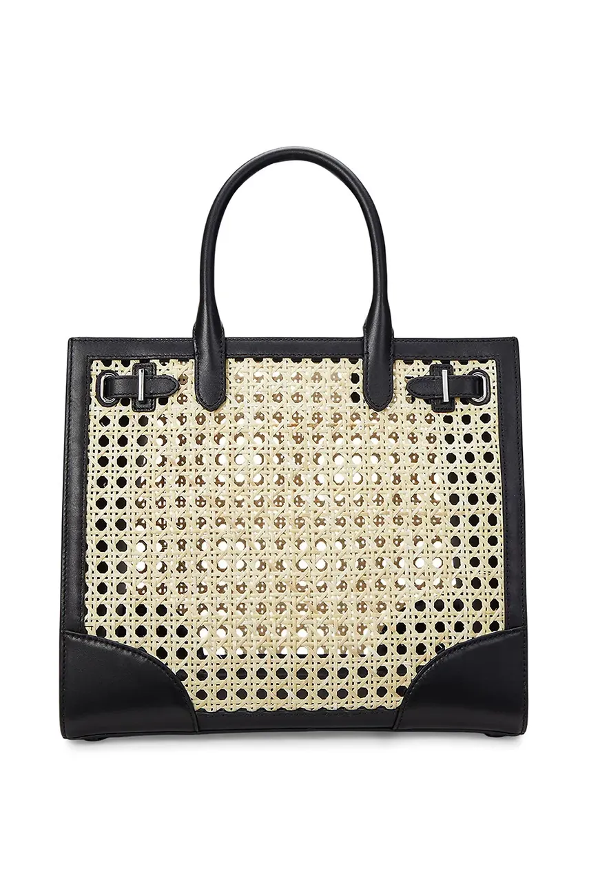 Kabelka Lauren Ralph Lauren černá barva, 431966770