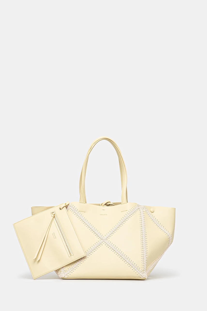 Nanushka poseta THEORIGAMITOTE culoarea galben, NW24CRBG07111
