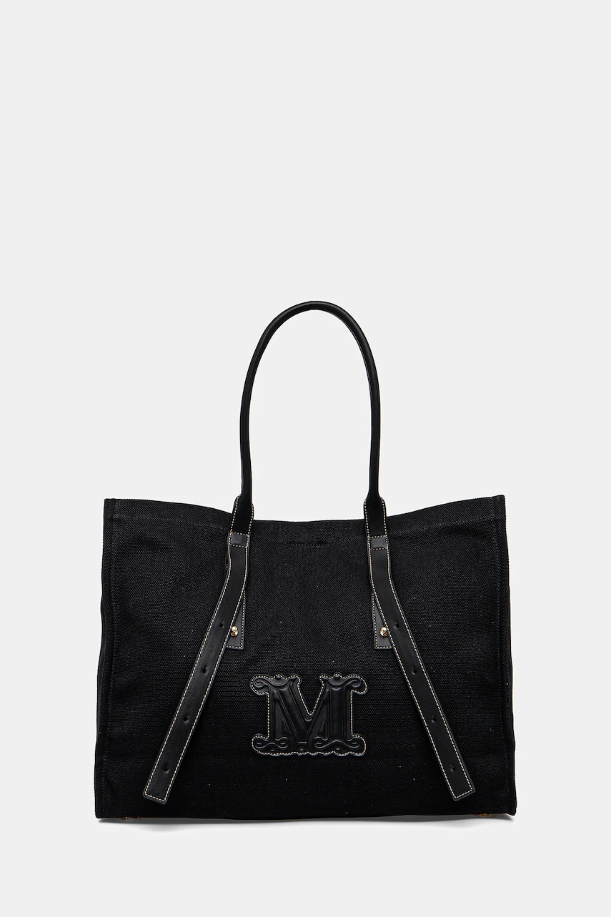 Max Mara Beachwear geantă de plaja culoarea negru, 2516511059600 Max Mara Beachwear geantă de plaja culoarea negru, 2516511059600