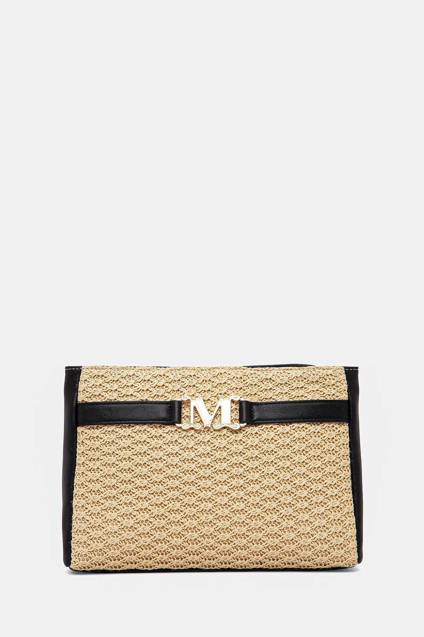 Max Mara Beachwear geantă de plajă culoarea bej, 2516511089600