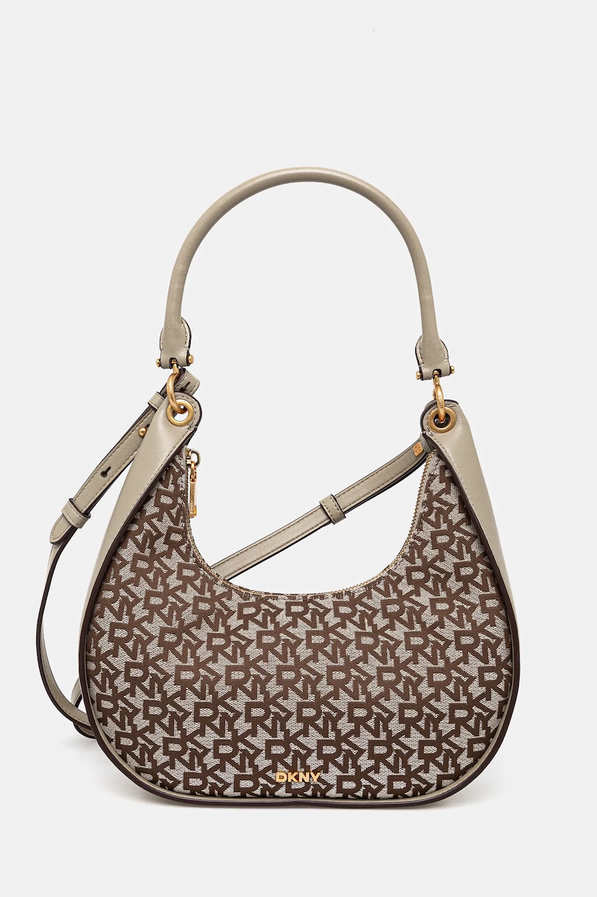 Kabelka Dkny hnědá barva, R44EFI49
