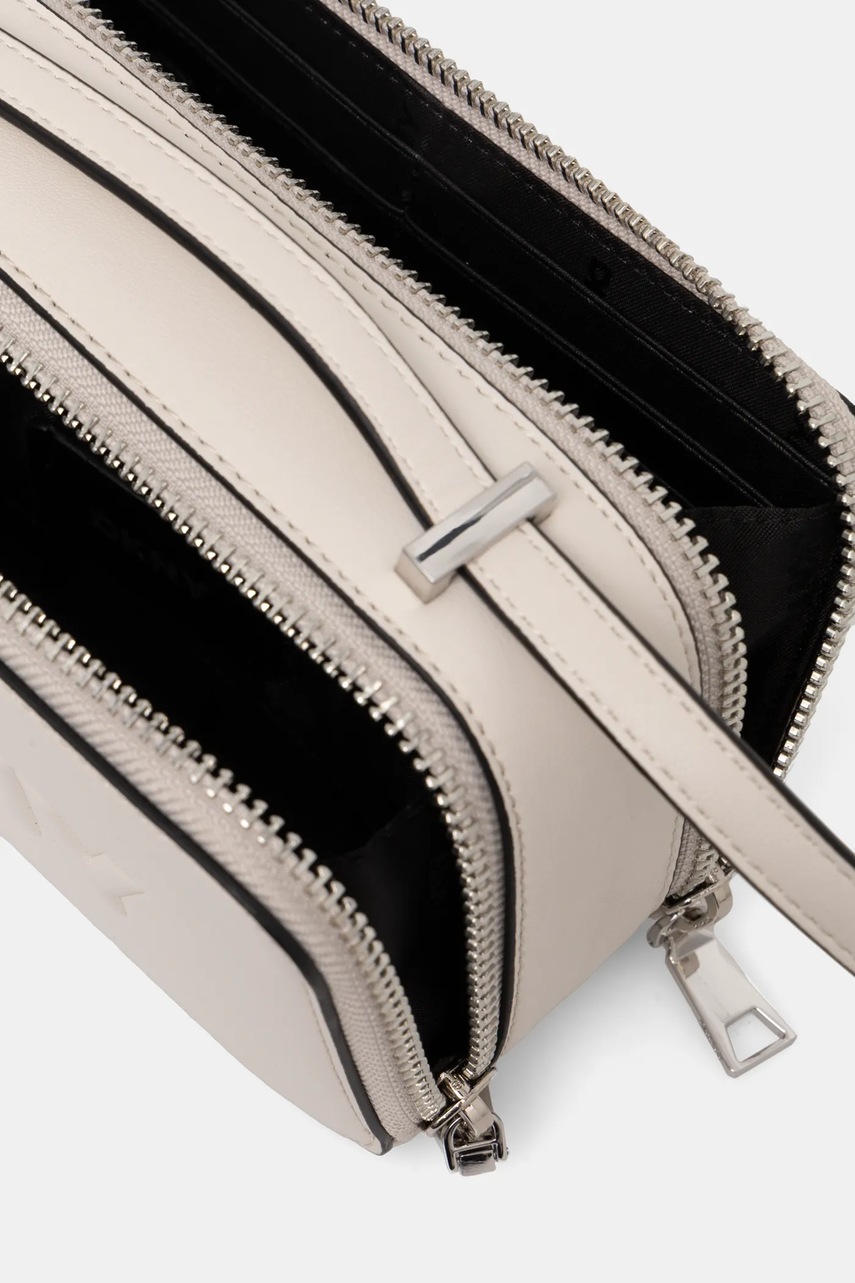 Τσάντα Dkny χρώμα: γκρι, R44EZI35 φωτογραφία