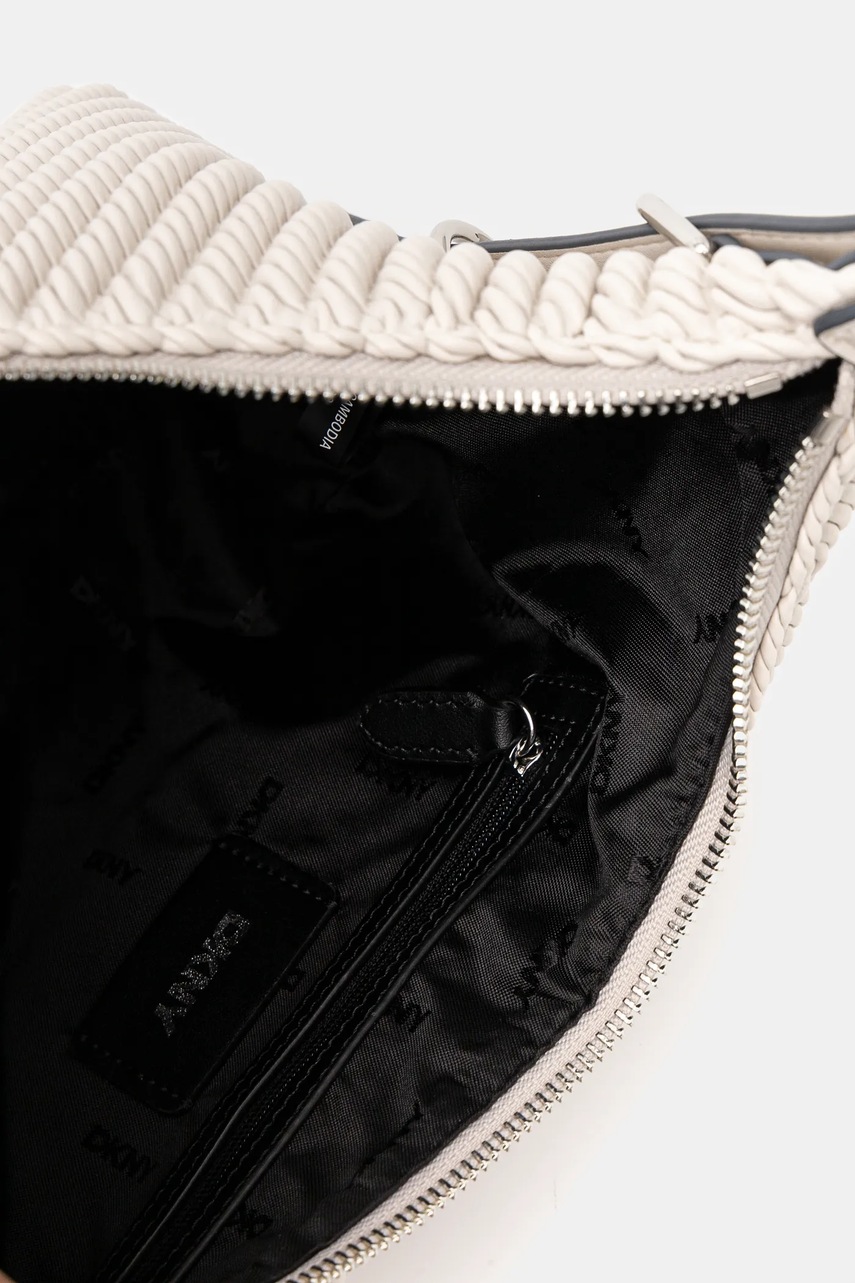 Τσάντα Dkny χρώμα: μπεζ, R44EDI47 φωτογραφία