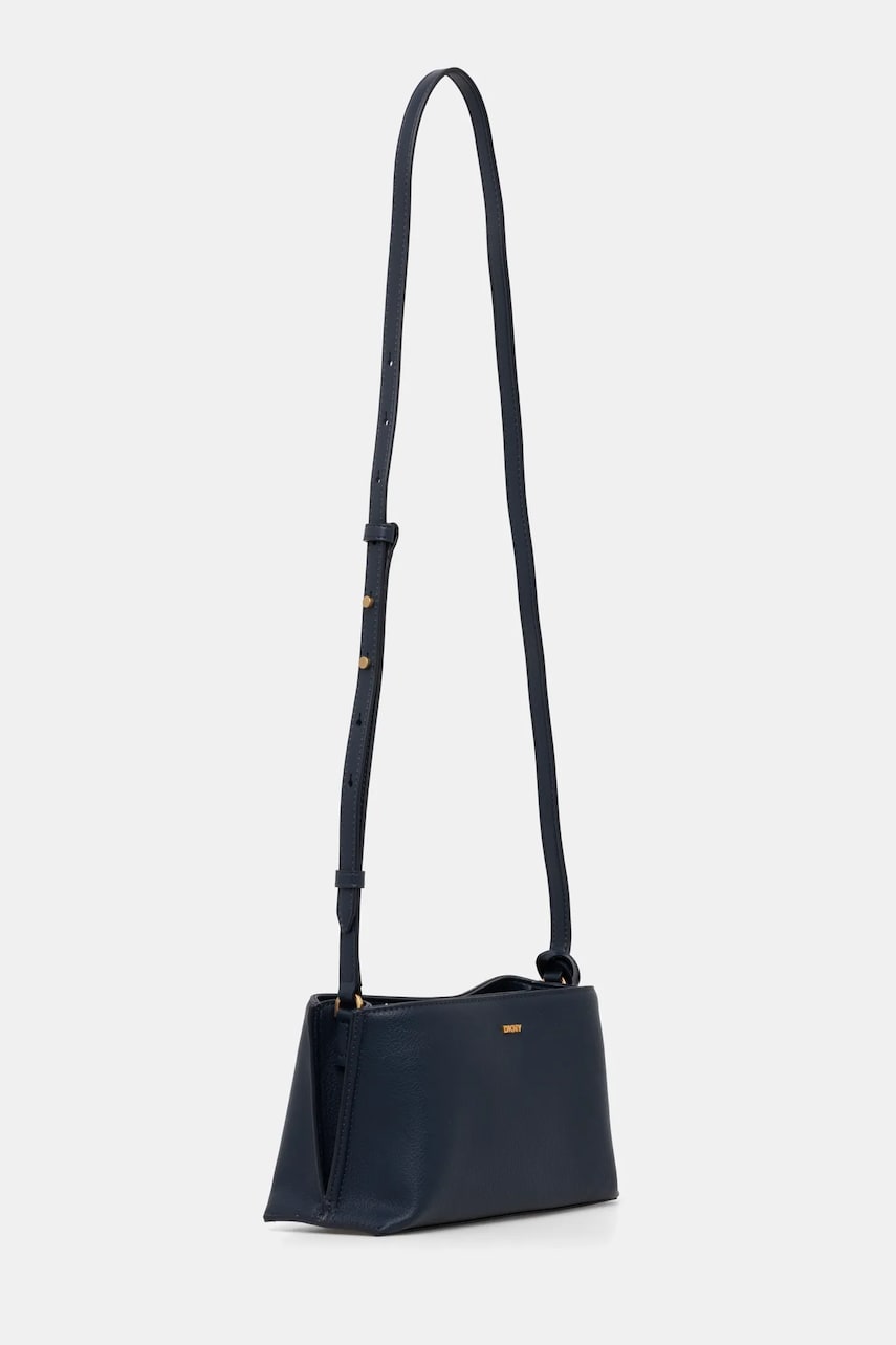Кожаная сумочка Dkny цвет синий R44E1I54 Кожаная сумочка Dkny цвет синий R44E1I54