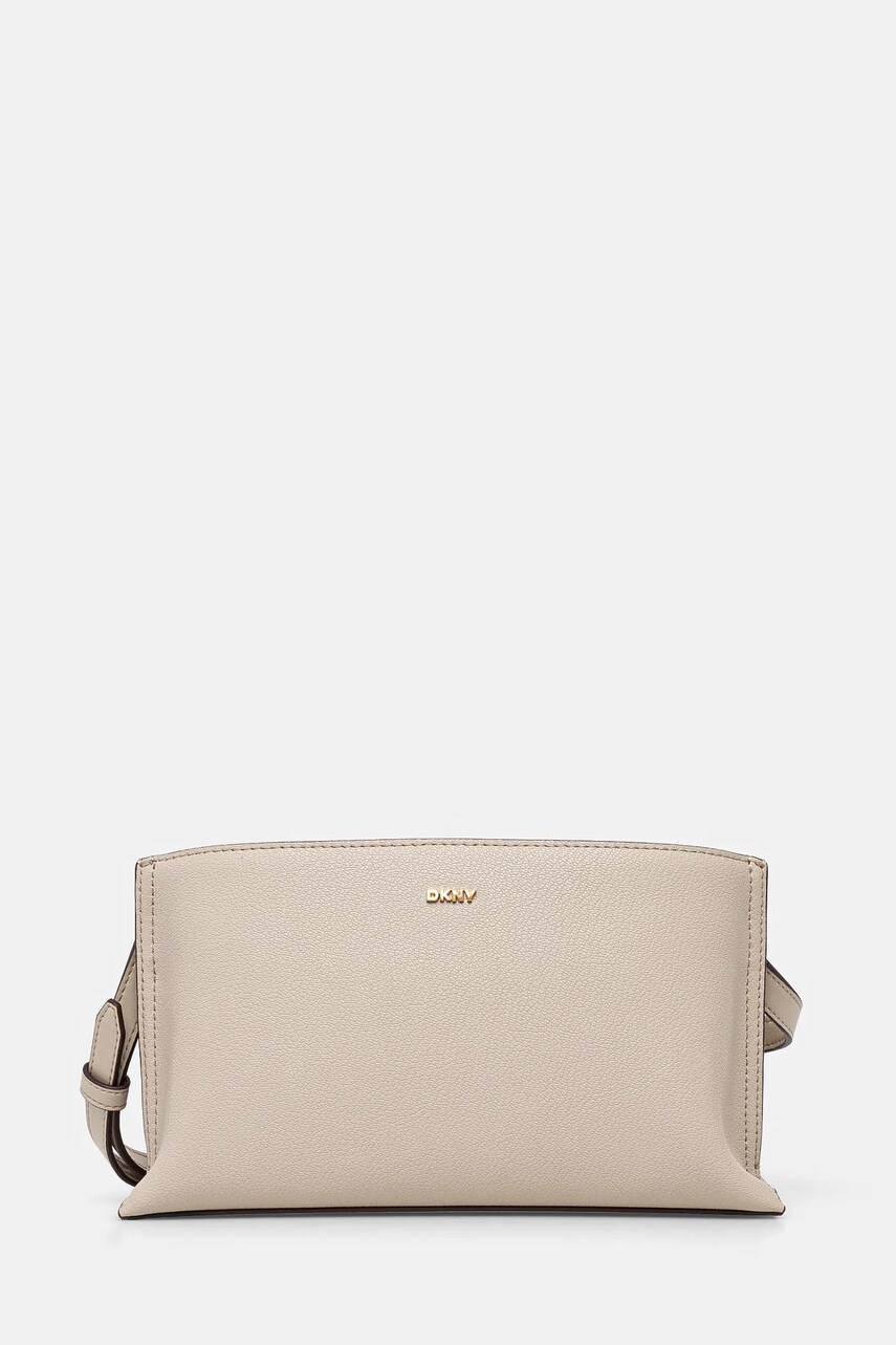 Dkny poseta de piele culoarea bej, R44E1I54