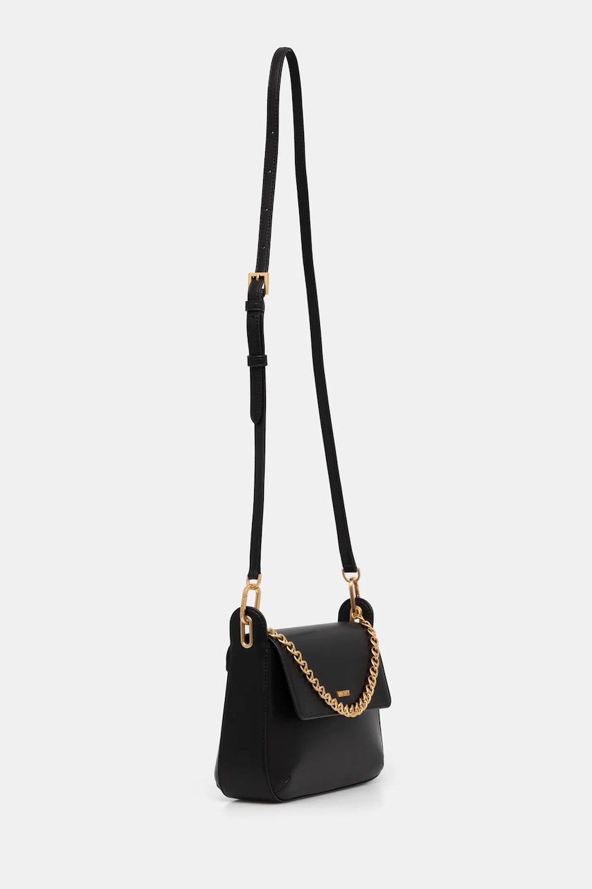 Кожаная сумочка Dkny цвет чёрный R44EKI55 Кожаная сумочка Dkny цвет чёрный R44EKI55