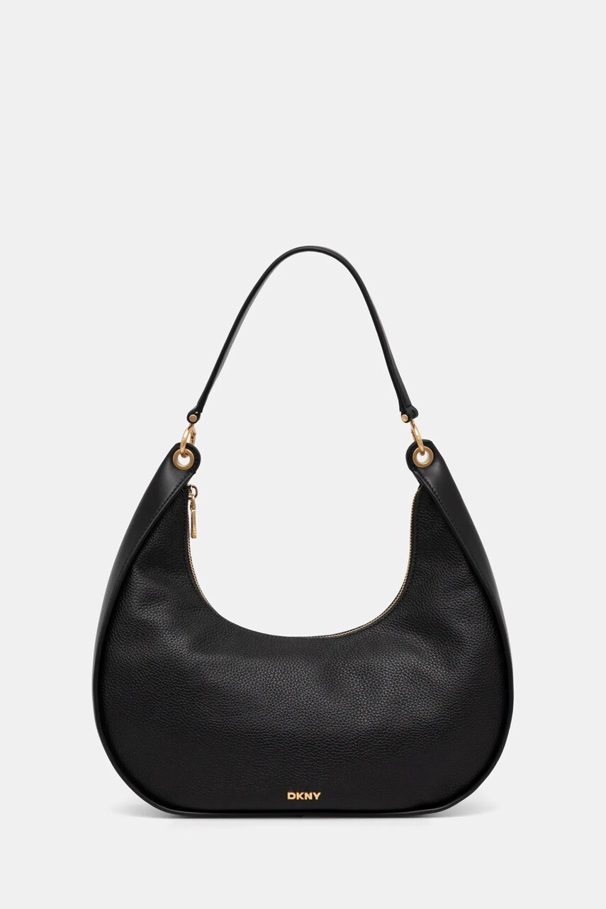 Dkny poseta de piele culoarea negru, R44CAI48